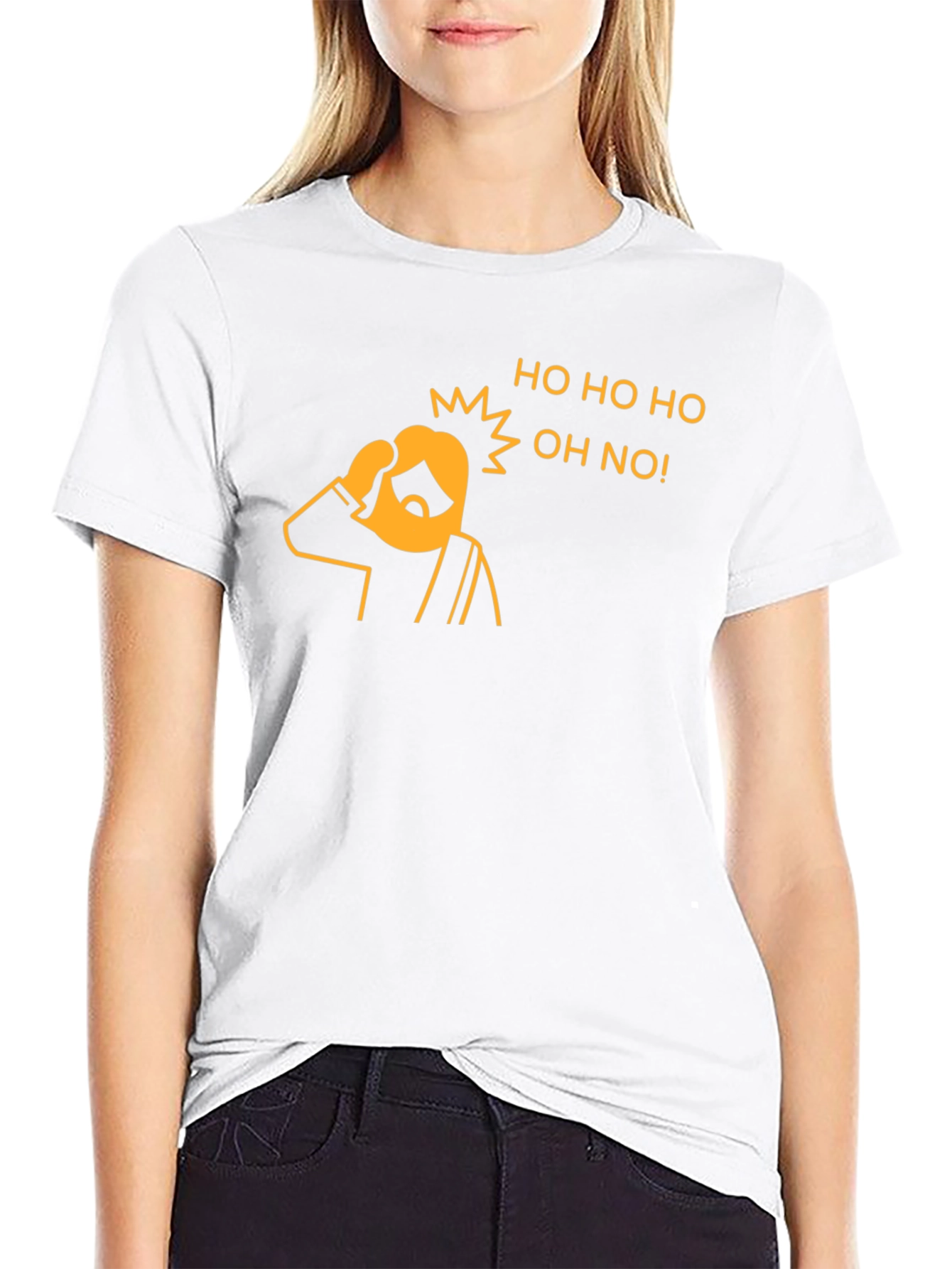 Funny Christmas Ho Ho Ho Oh No Graphic T-Shirt