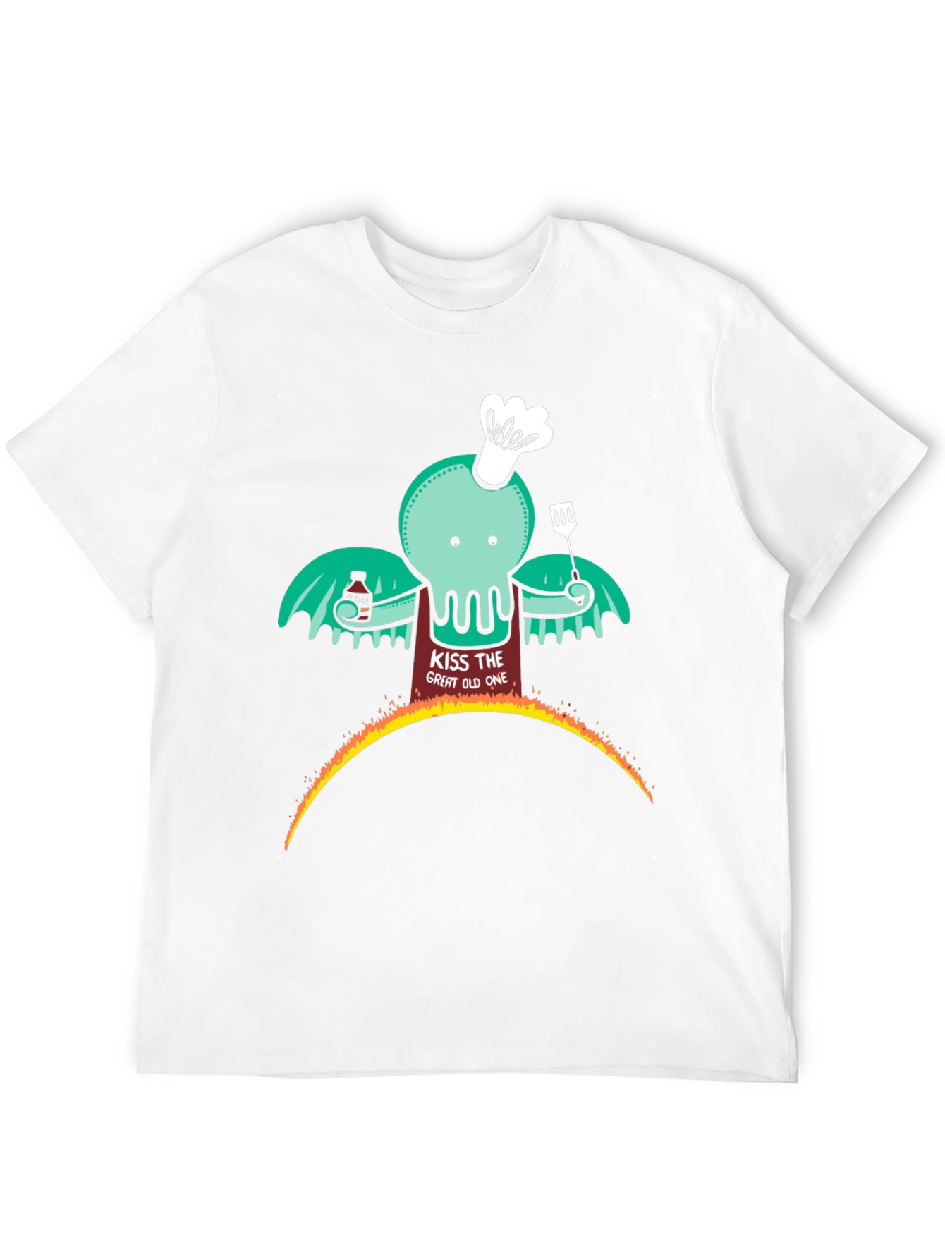 Cthulhu BBQ T-Shirt - Kiss the Great Old One