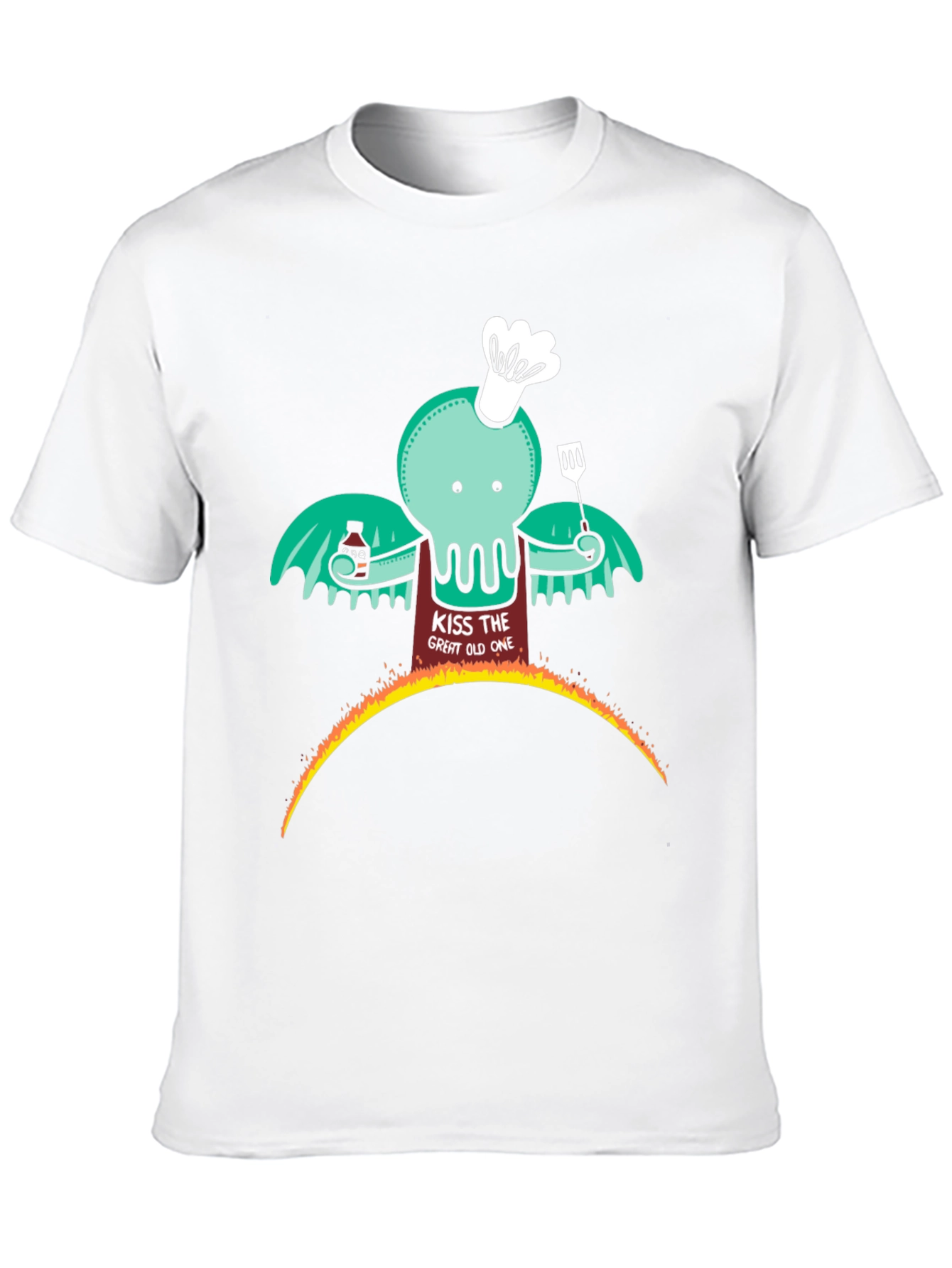Cthulhu BBQ T-Shirt - Kiss the Great Old One