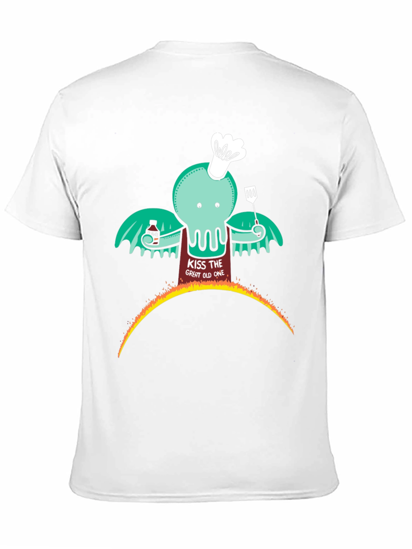 Cthulhu BBQ T-Shirt - Kiss the Great Old One
