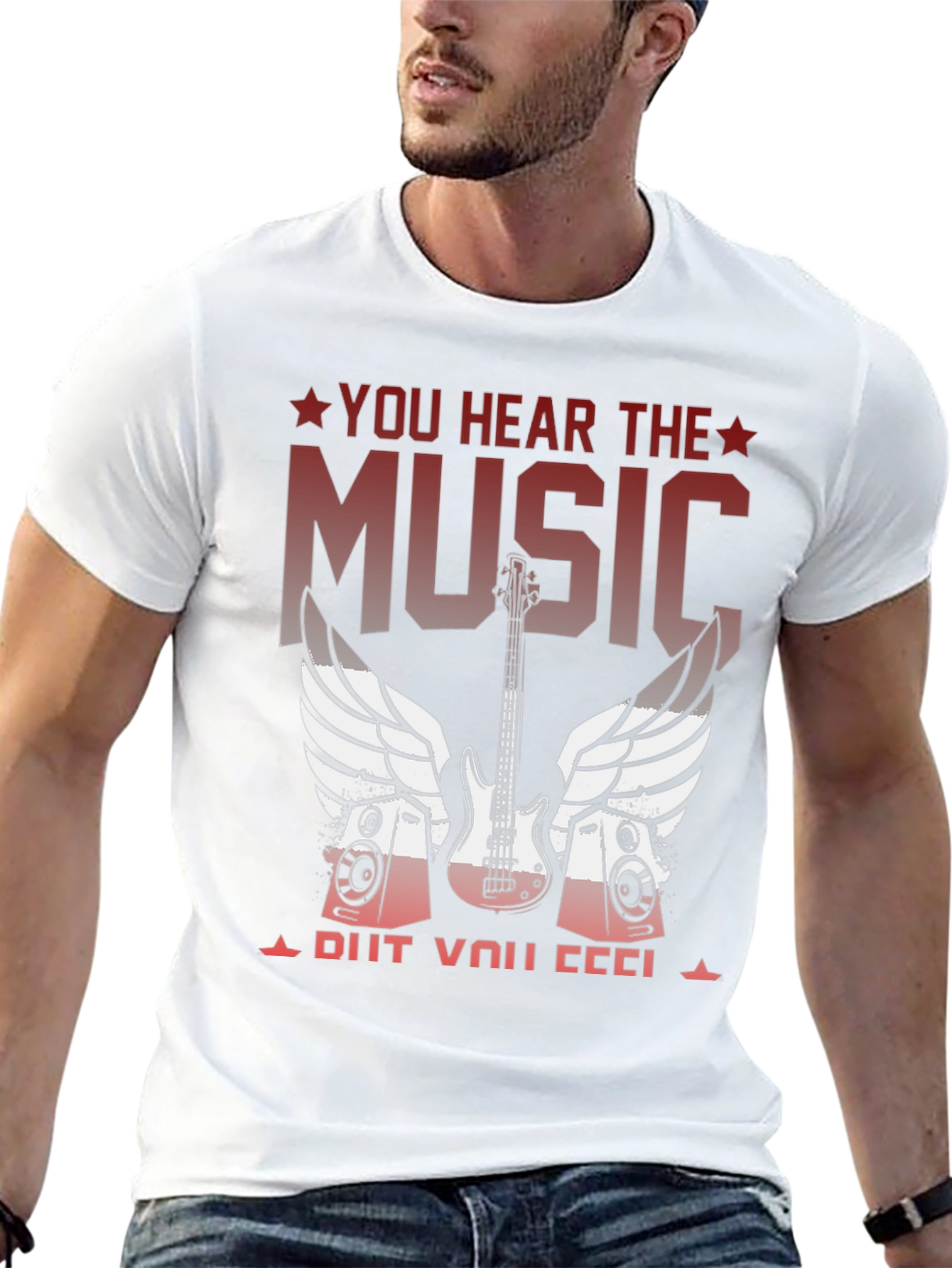 Music Bass Guitar Graphic T-Shirt