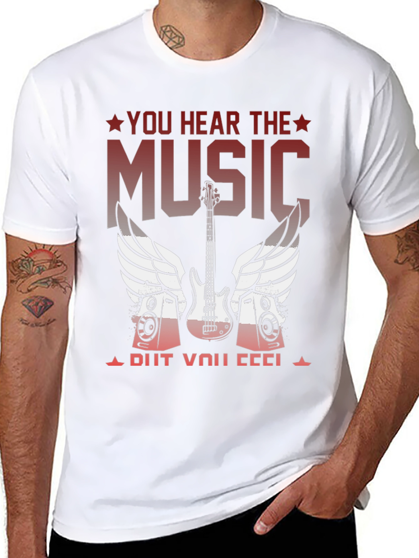 Music Bass Guitar Graphic T-Shirt