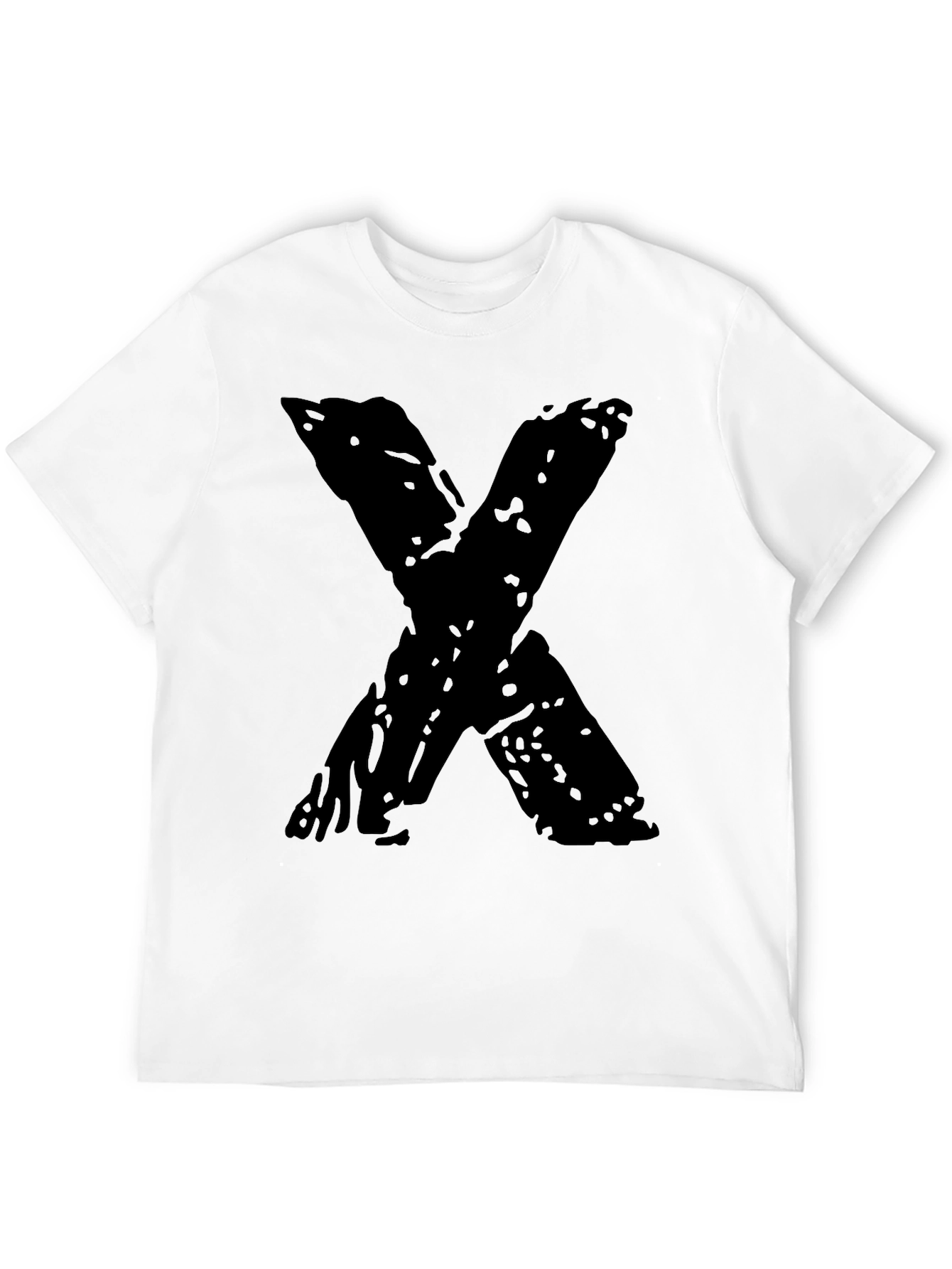 Bold X Graphic Black T-Shirt