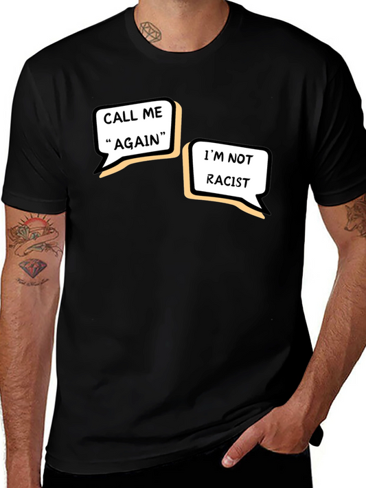 Call Me Again Funny Graphic Tee - Black