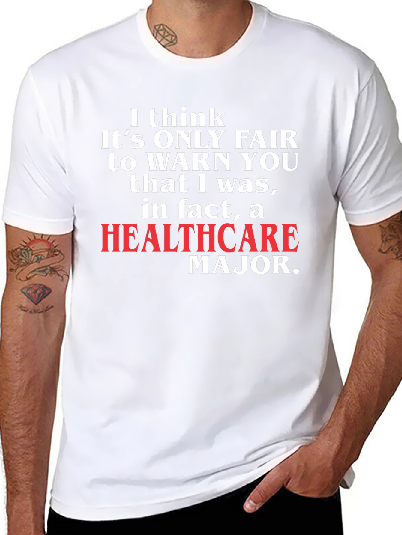 Healthcare Major T-Shirt Funny Novelty Tee