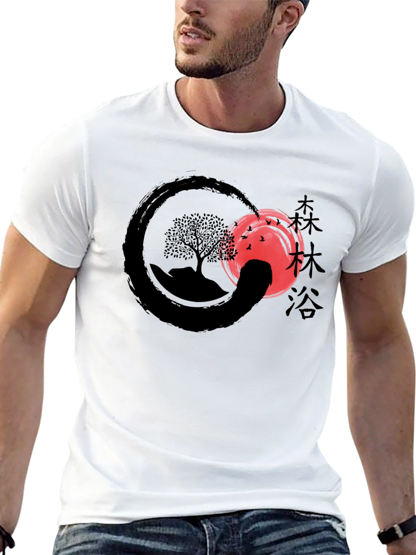 Enso Zen Tree Graphic T-Shirt
