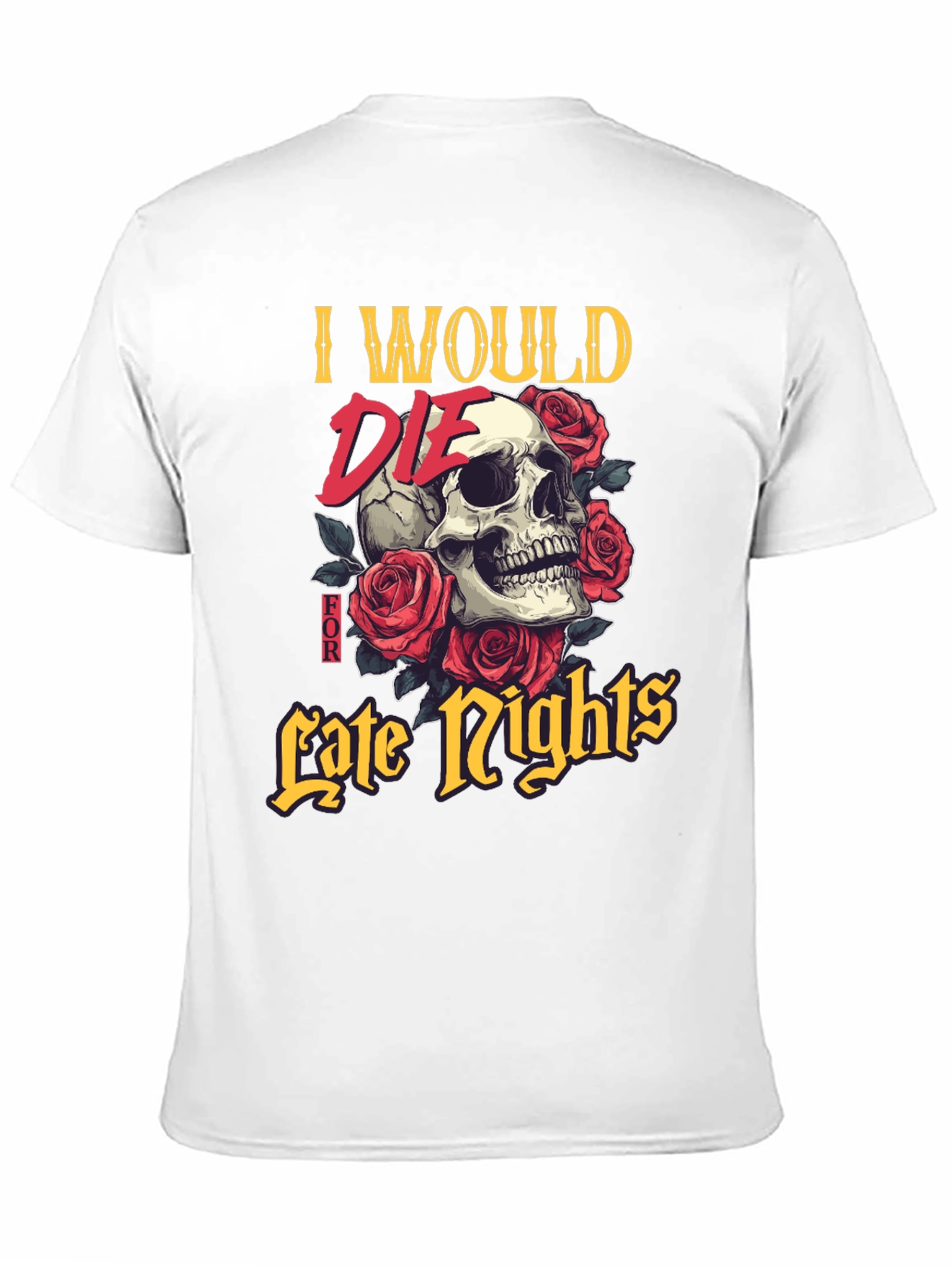 Skull & Roses Graphic T-Shirt - Late Nights