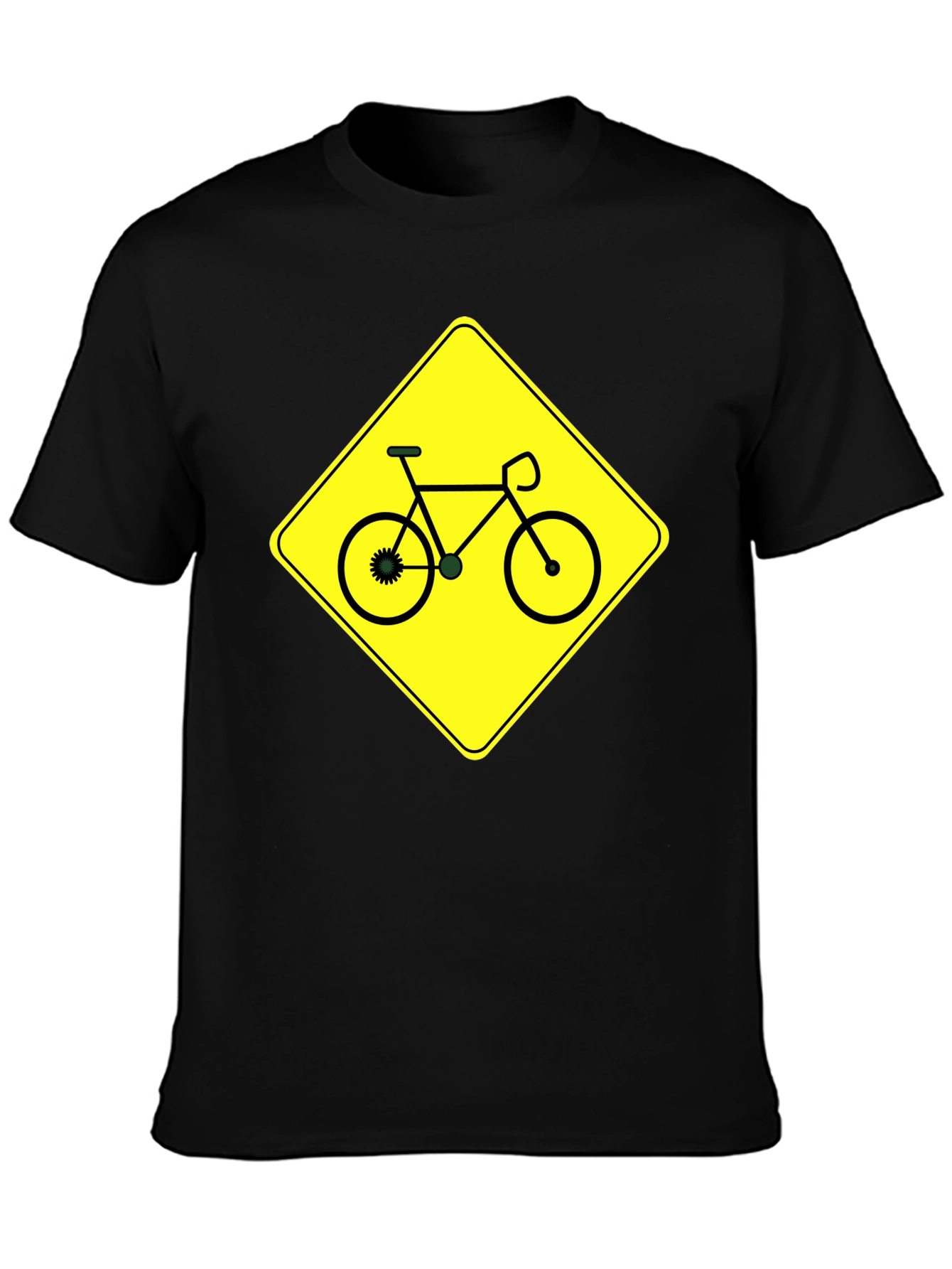 Bike Sign Graphic T-Shirt - Black