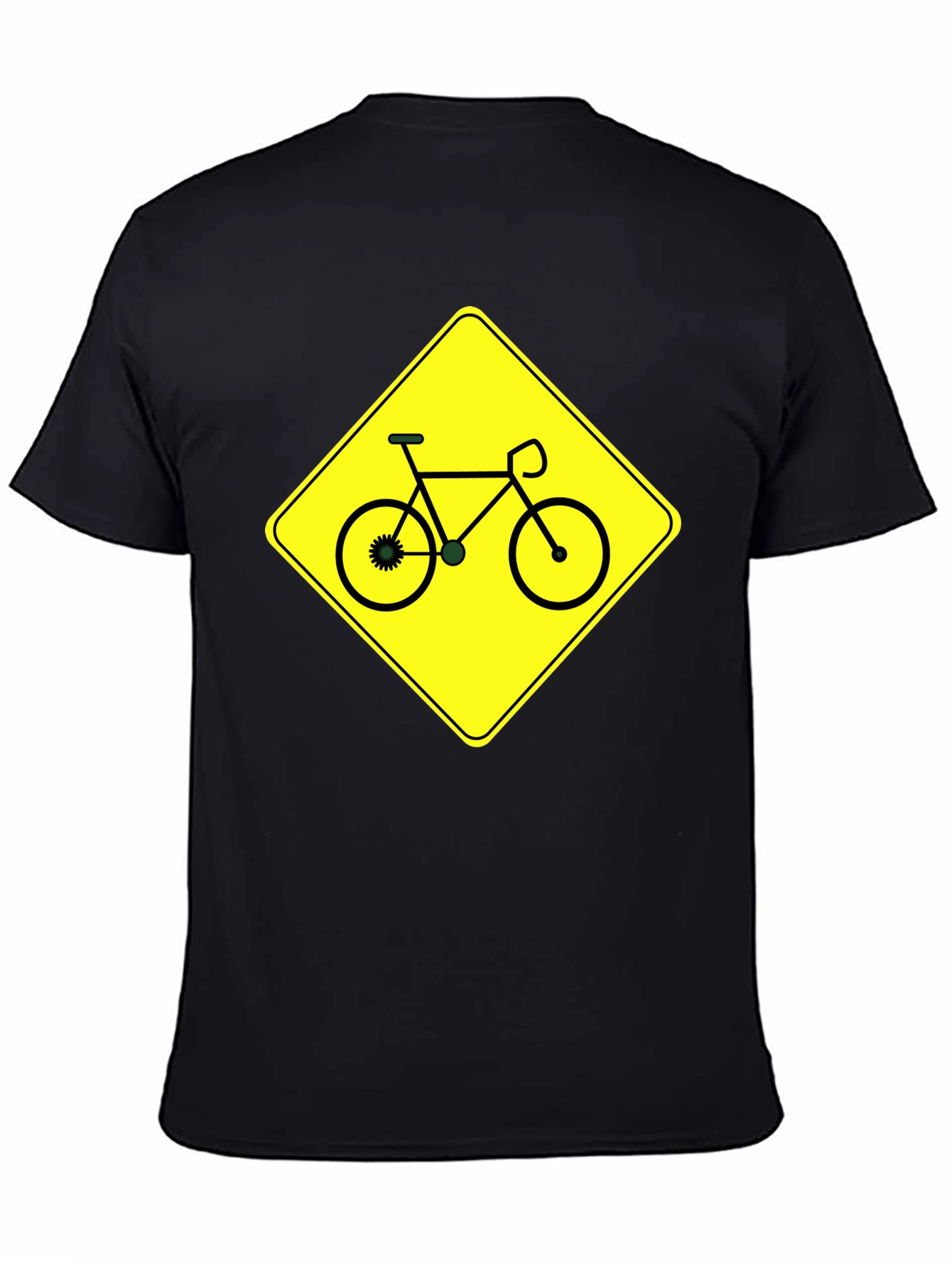 Bike Sign Graphic T-Shirt - Black