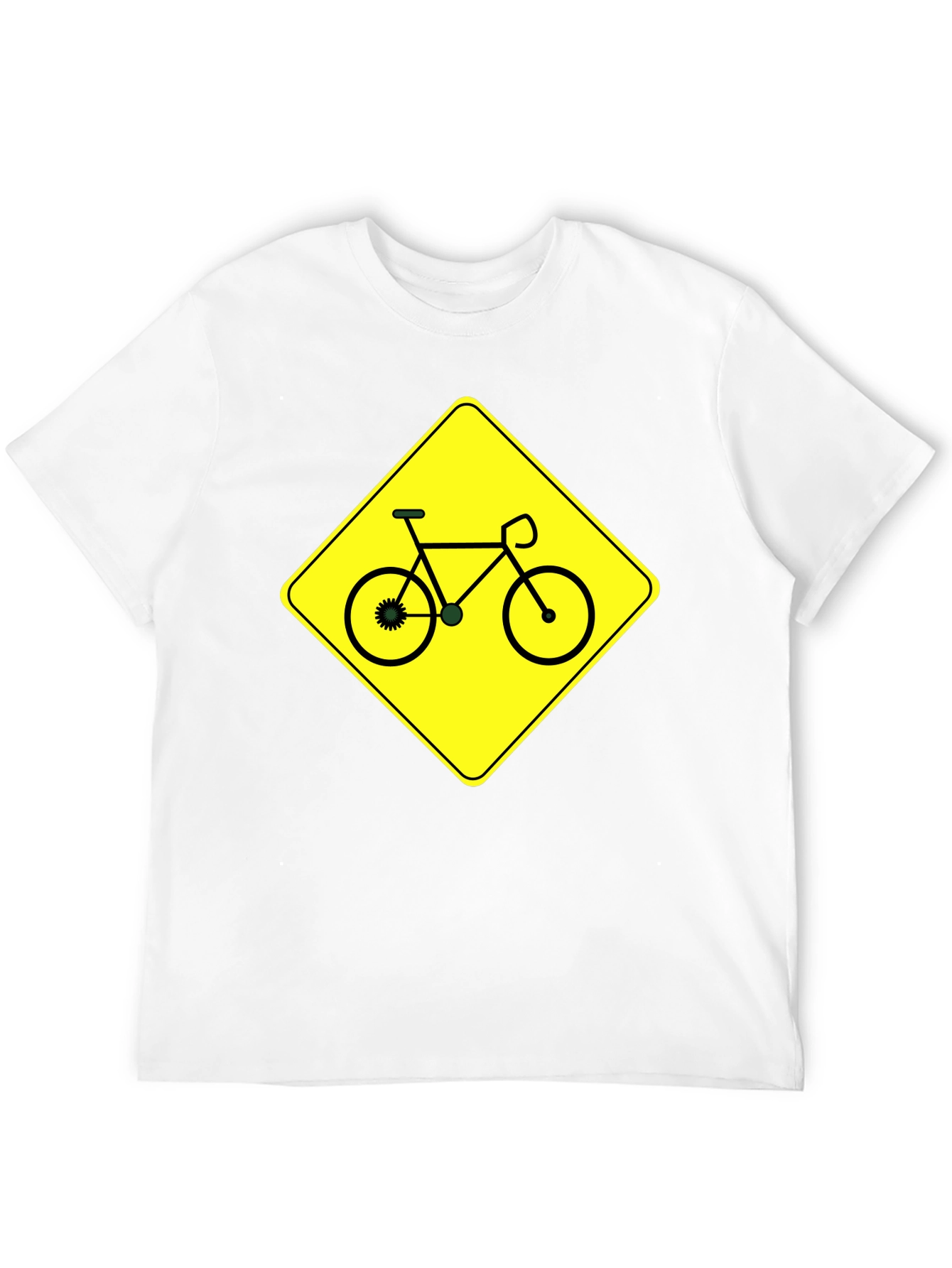 Bike Sign Graphic T-Shirt - Black