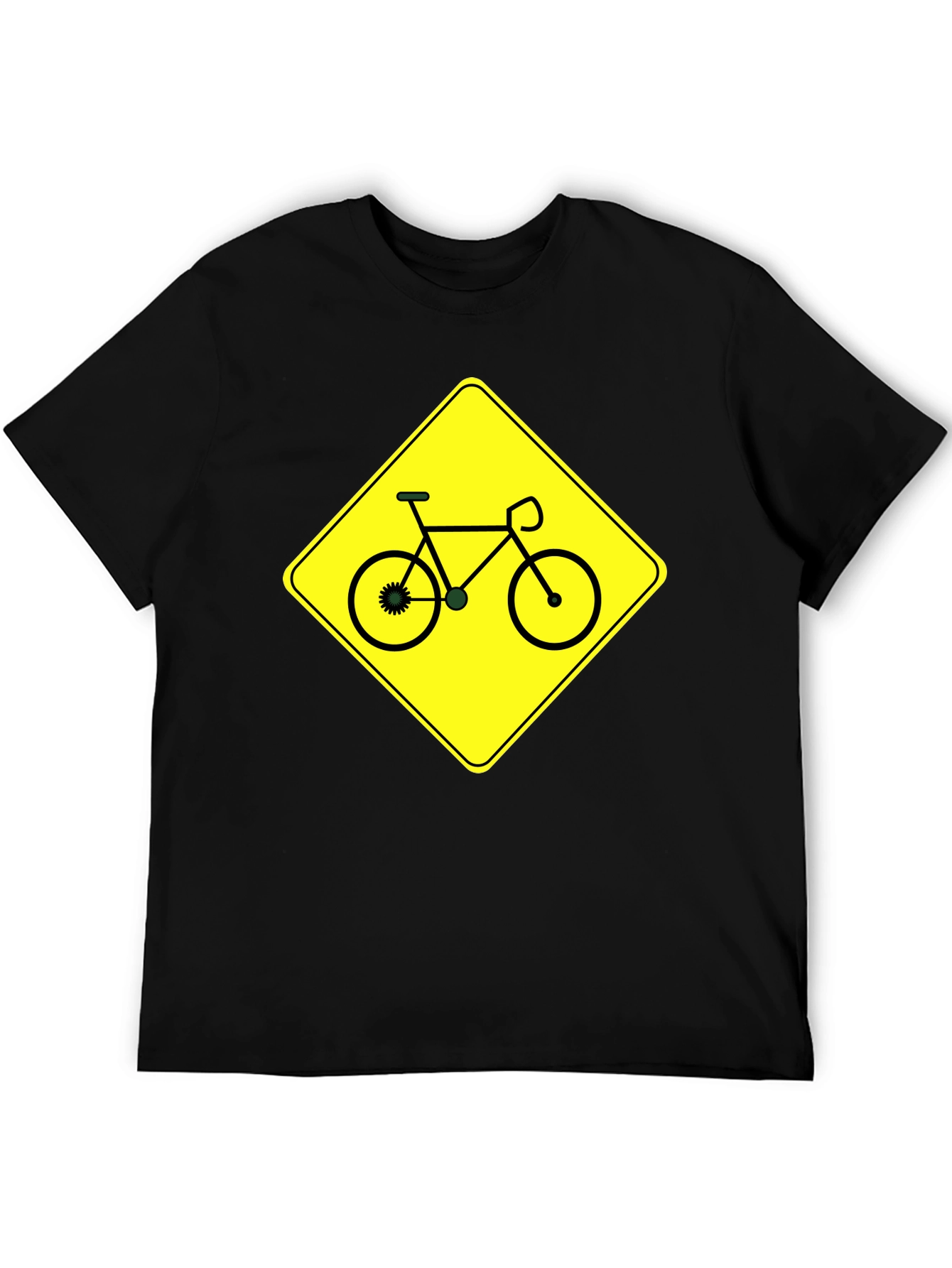 Bike Sign Graphic T-Shirt - Black
