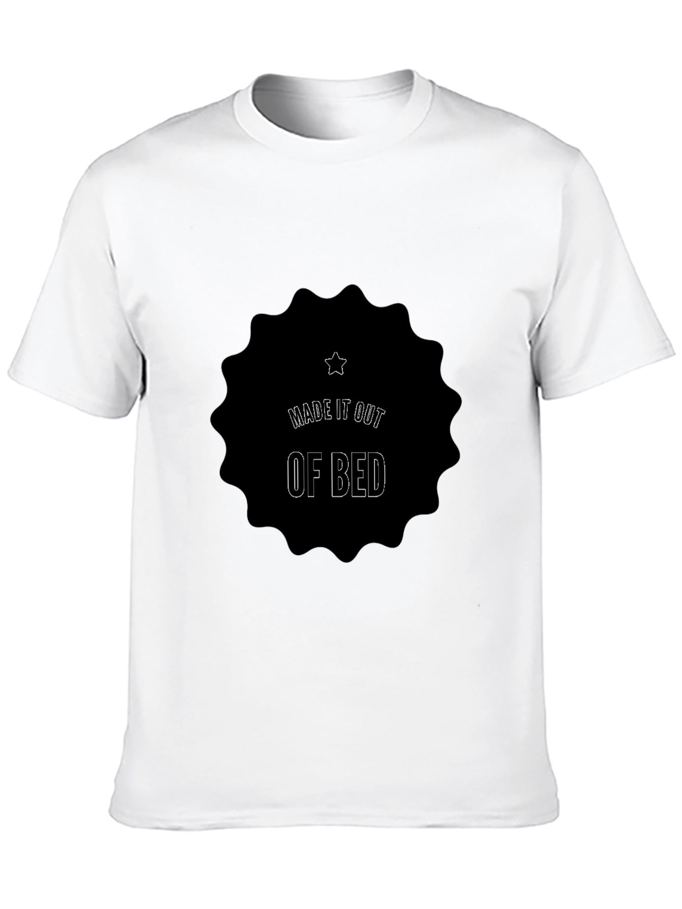 Made It Out Of Bed Black Tee