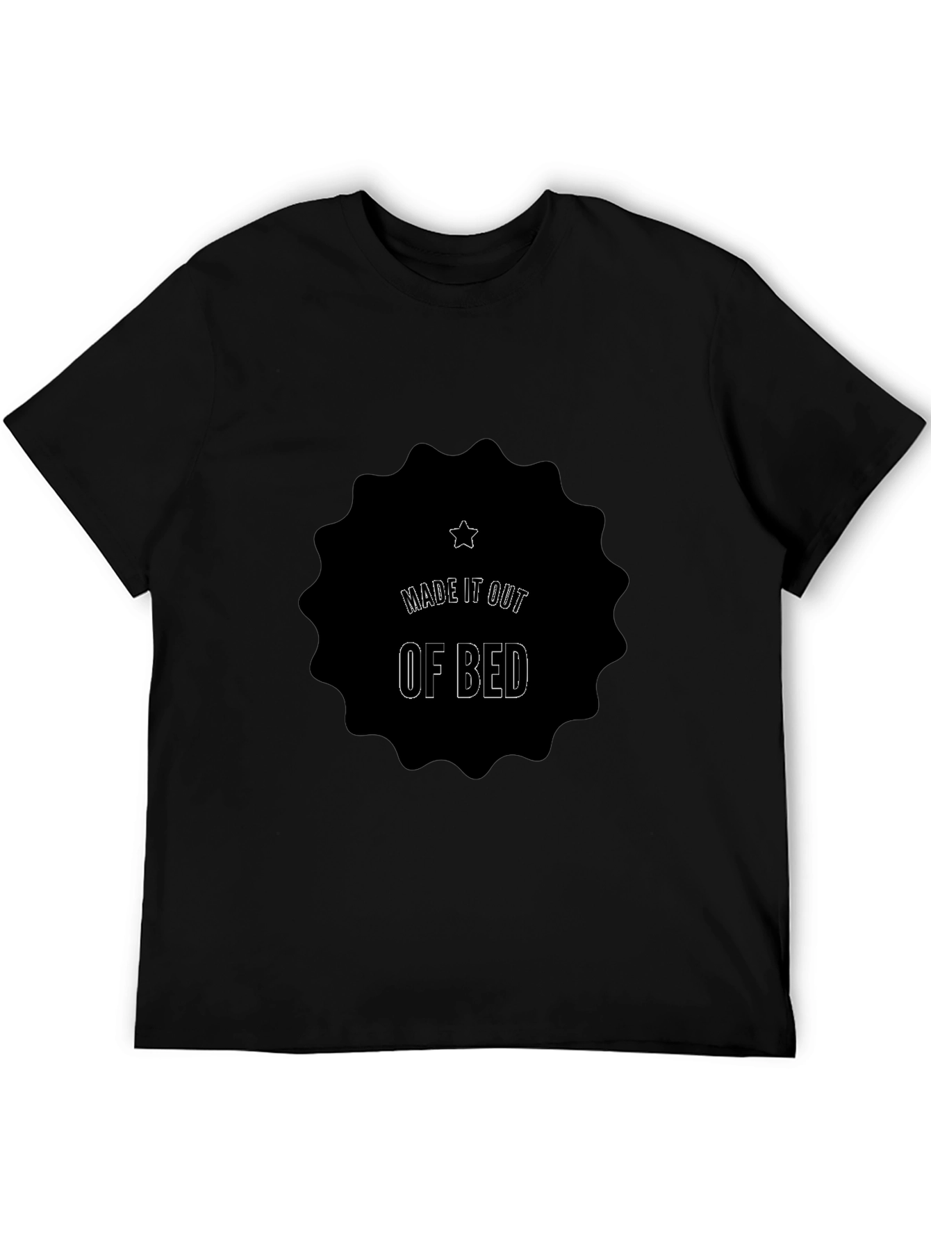 Made It Out Of Bed Black Tee