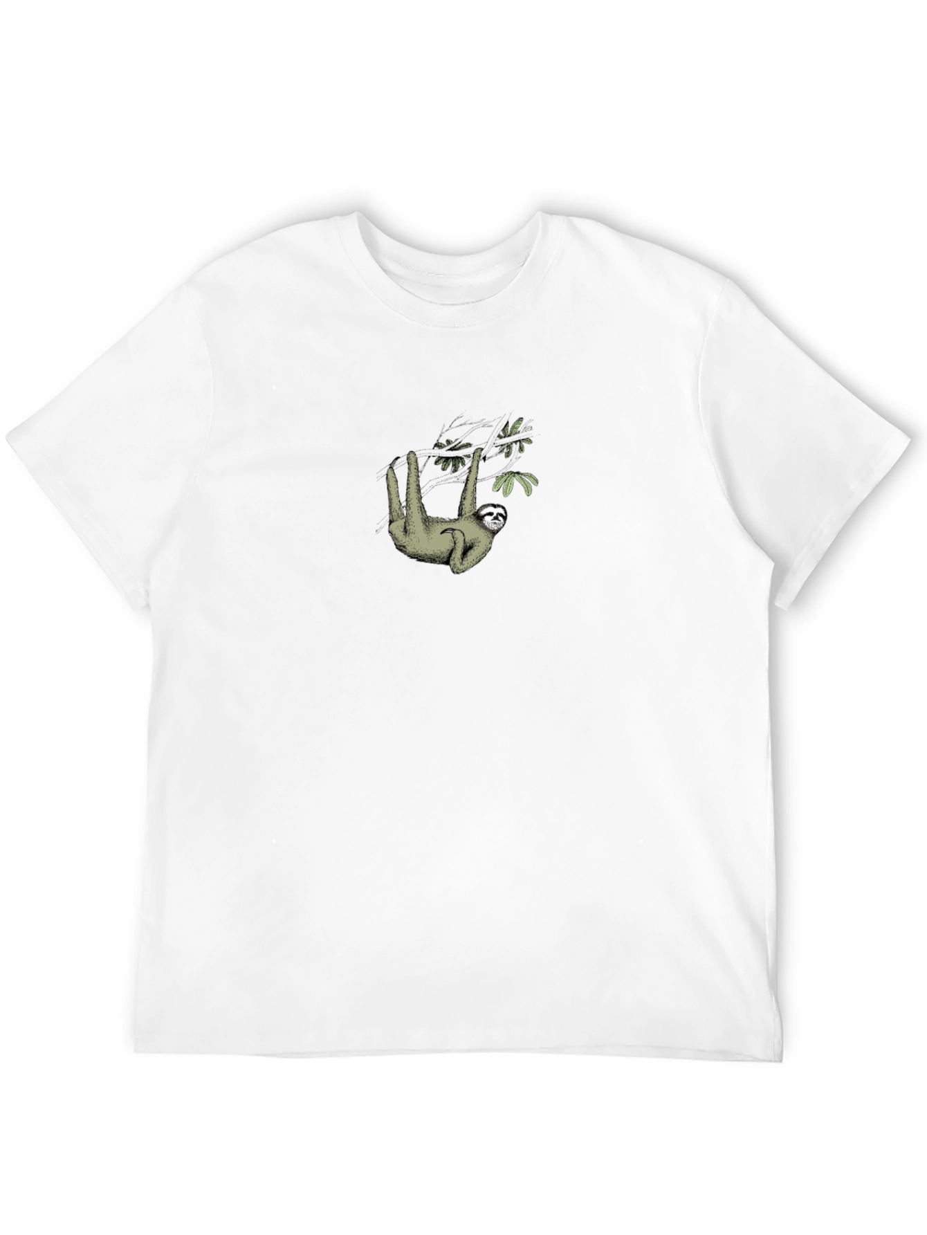 Sloth Hanging From Tree Branch Graphic Tee