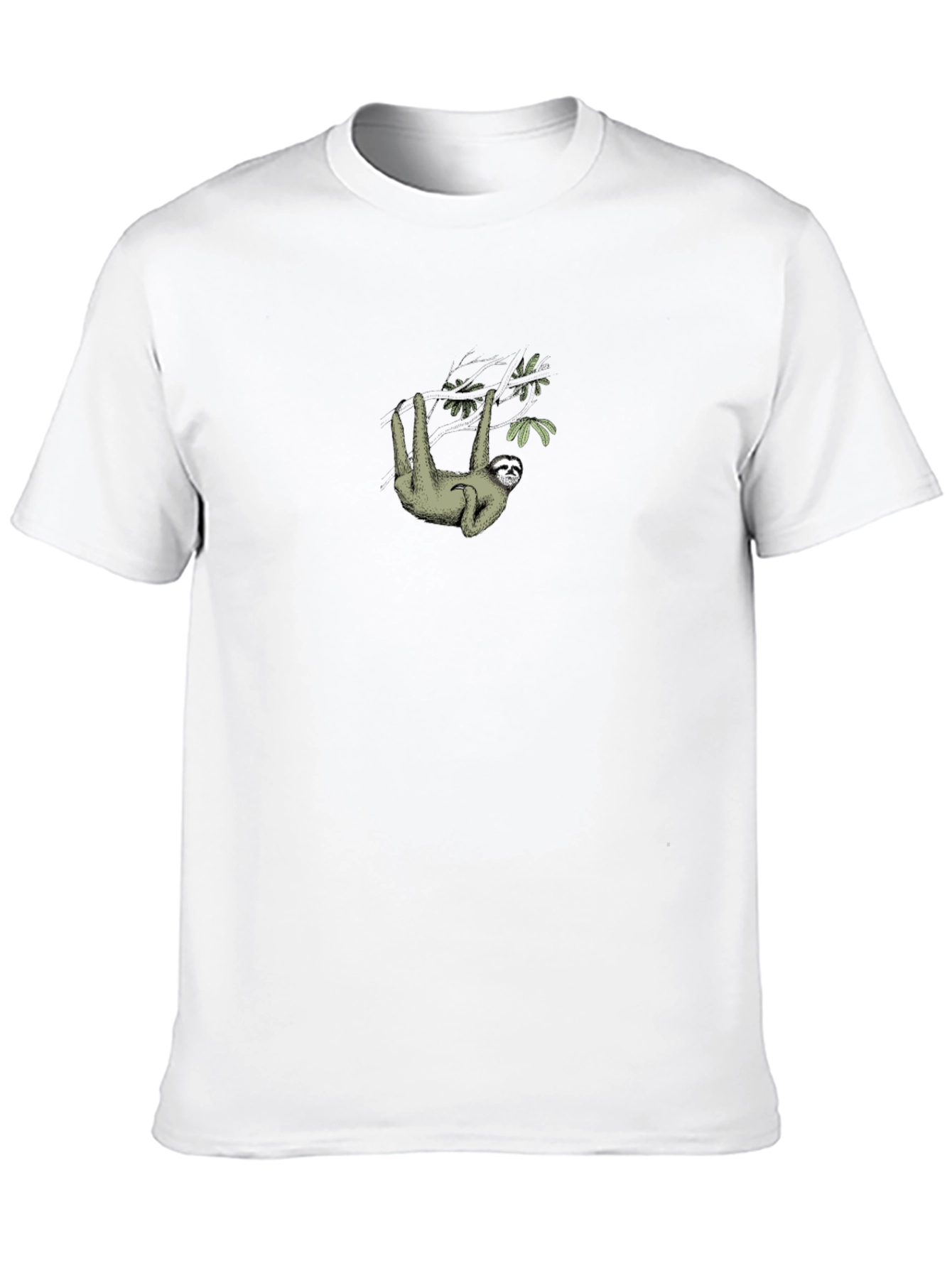Sloth Hanging From Tree Branch Graphic Tee