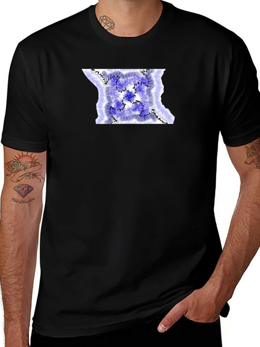 Abstract Design Black T-Shirt