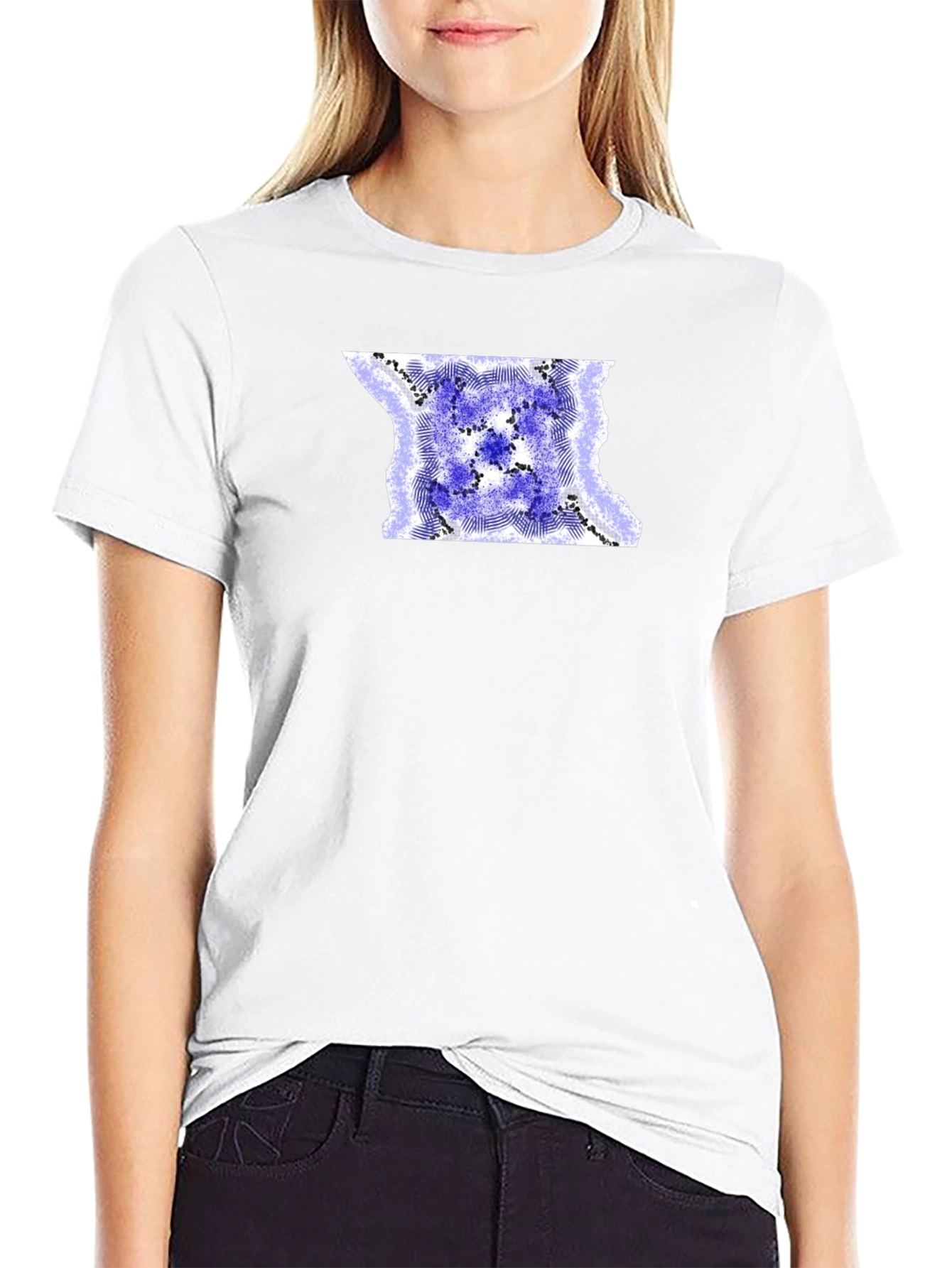 Abstract Design Black T-Shirt