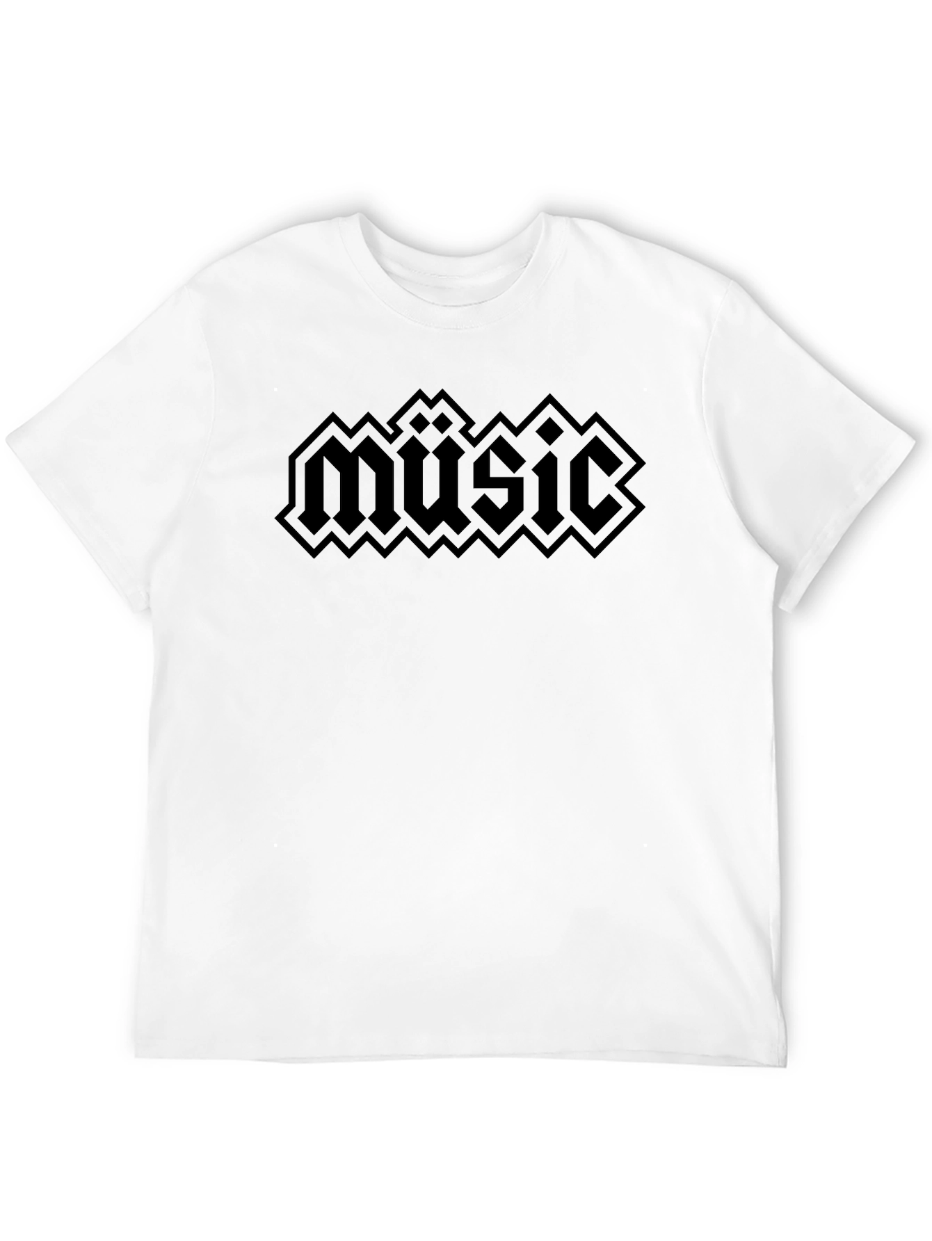 Black Music Graphic Tee - Dark Aesthetic T-Shirt