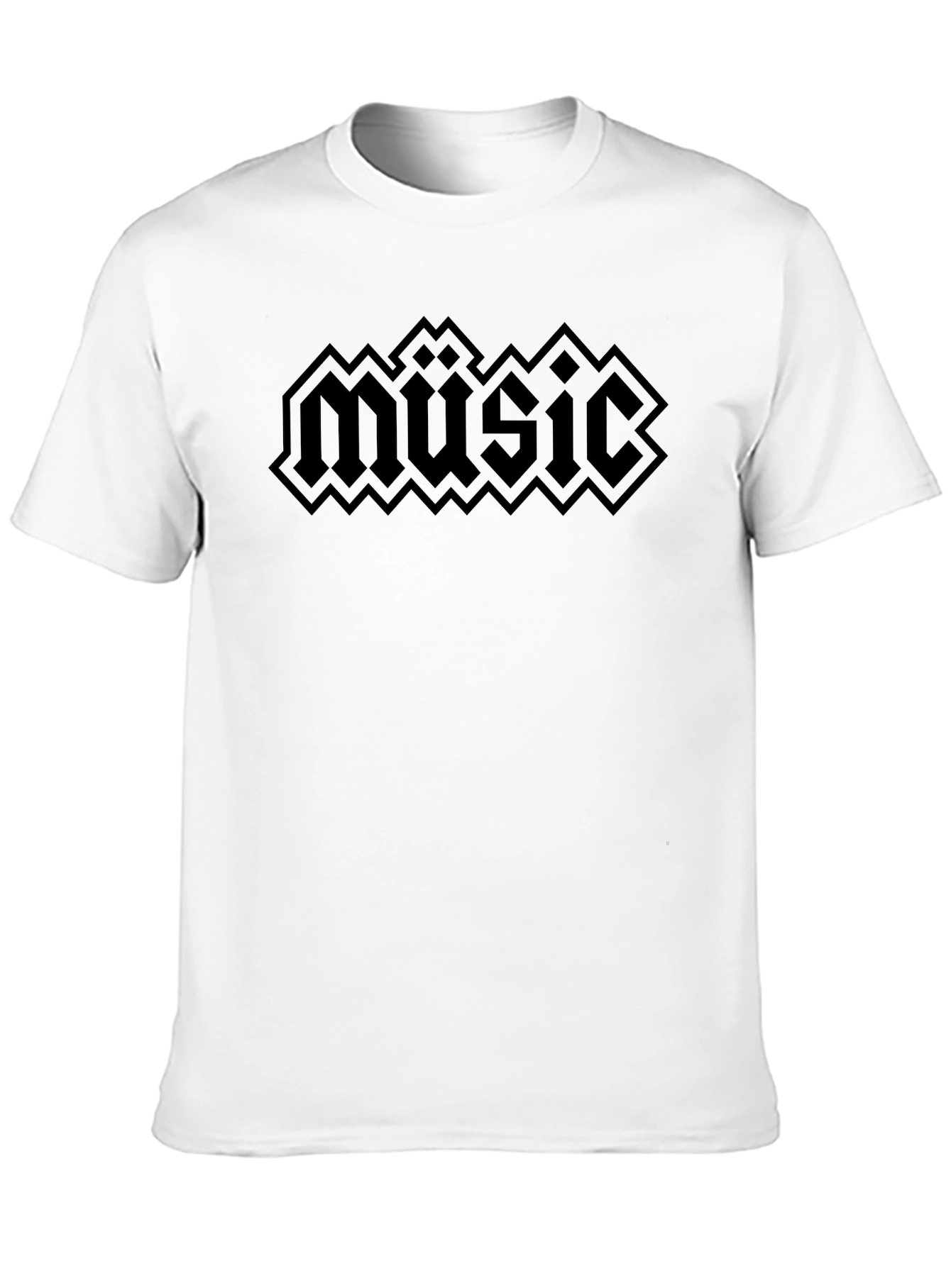 Black Music Graphic Tee - Dark Aesthetic T-Shirt
