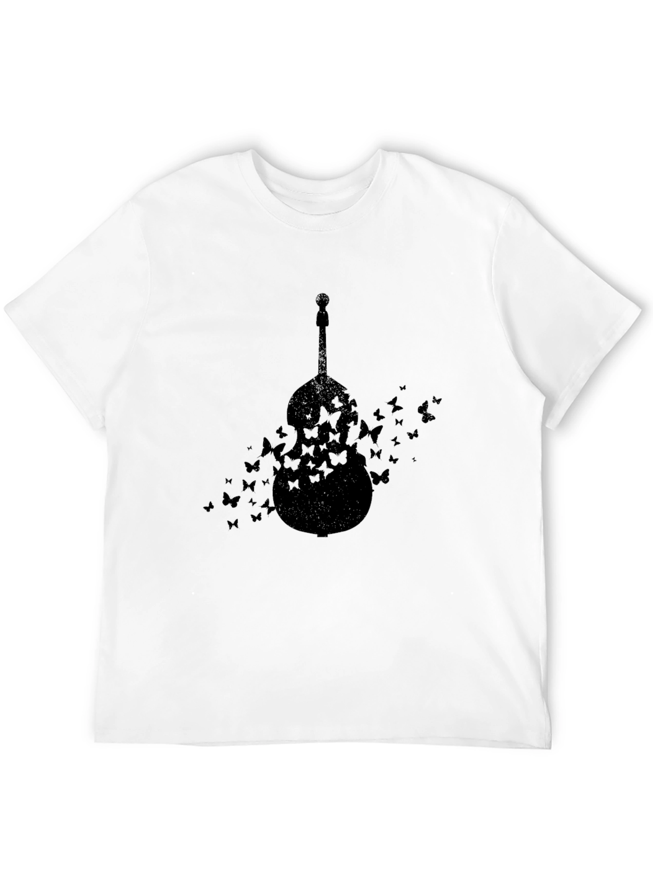 Butterfly Cello Black T-Shirt
