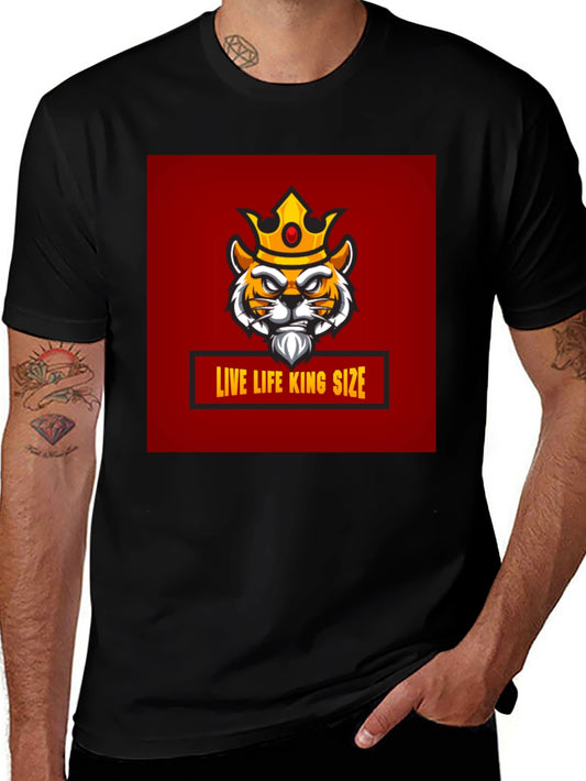 Live Life King Size Graphic T-Shirt