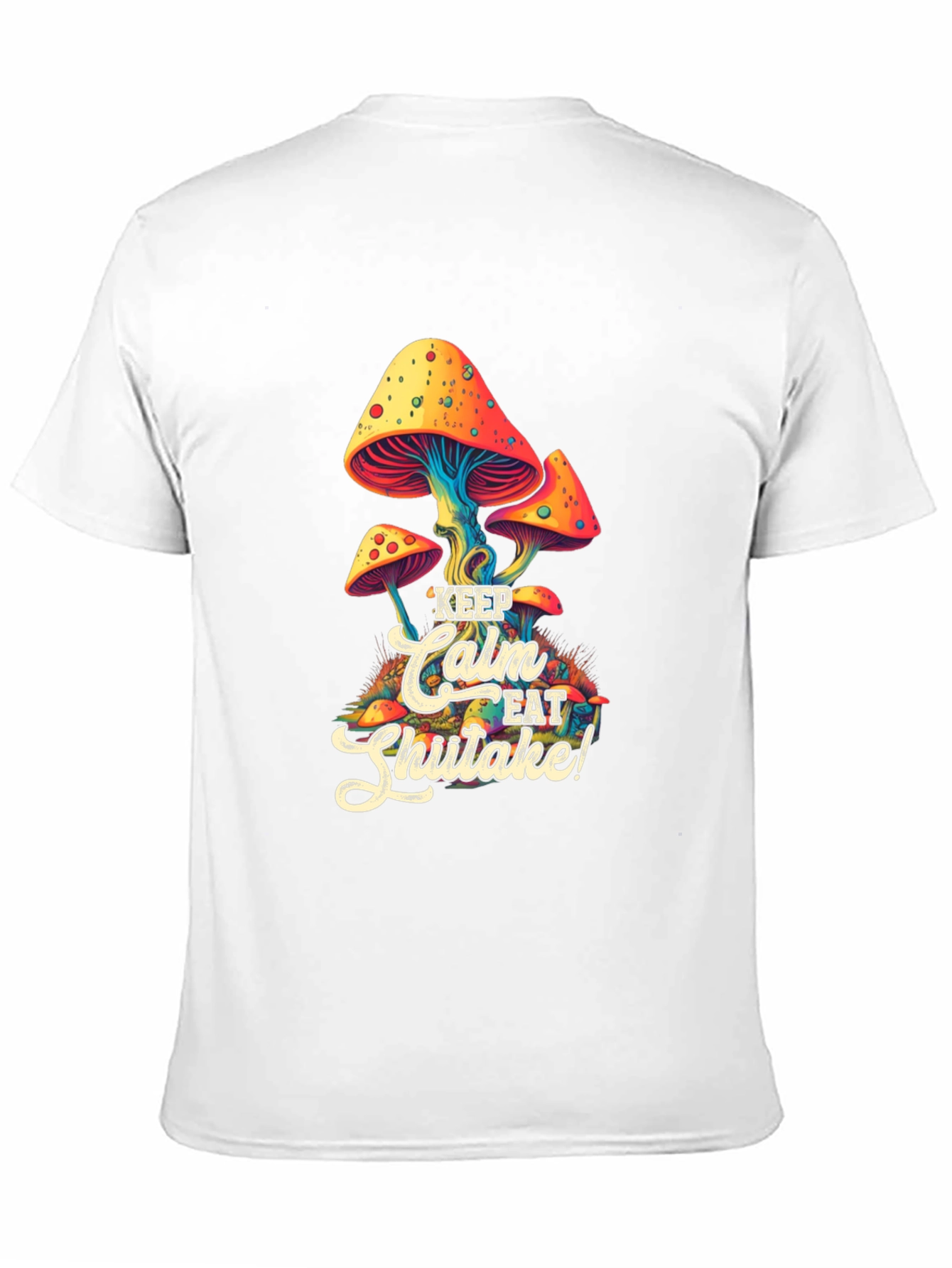 Keep Calm Eat Shiitake Mushroom Graphic Tee
