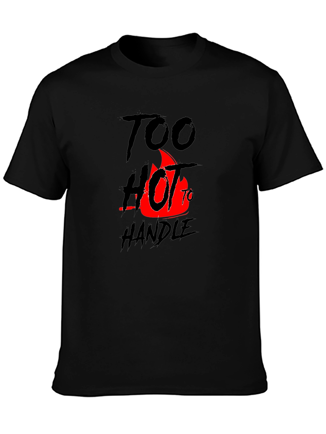 Too Hot To Handle Graphic Tee - Black