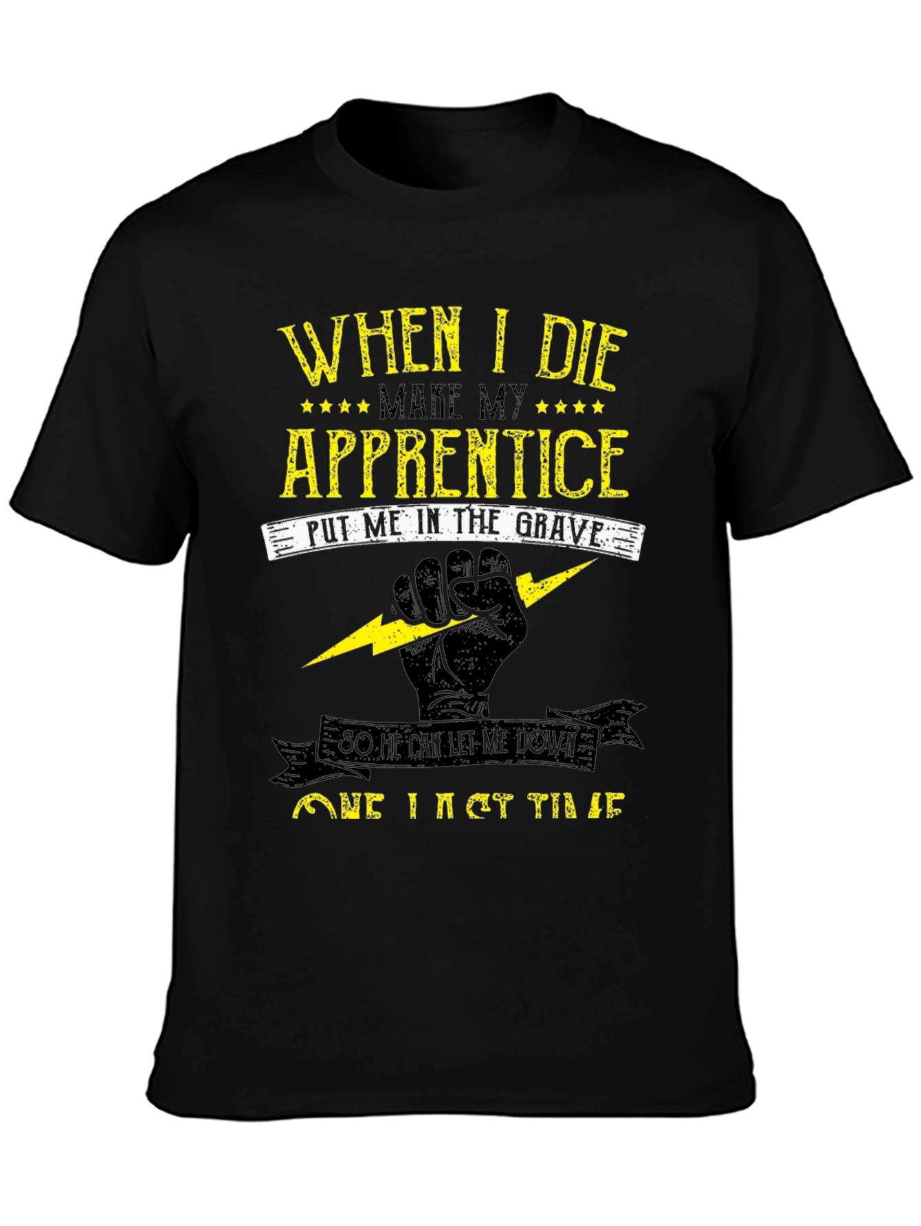 Electrician Apprentice Humor Graphic T-Shirt