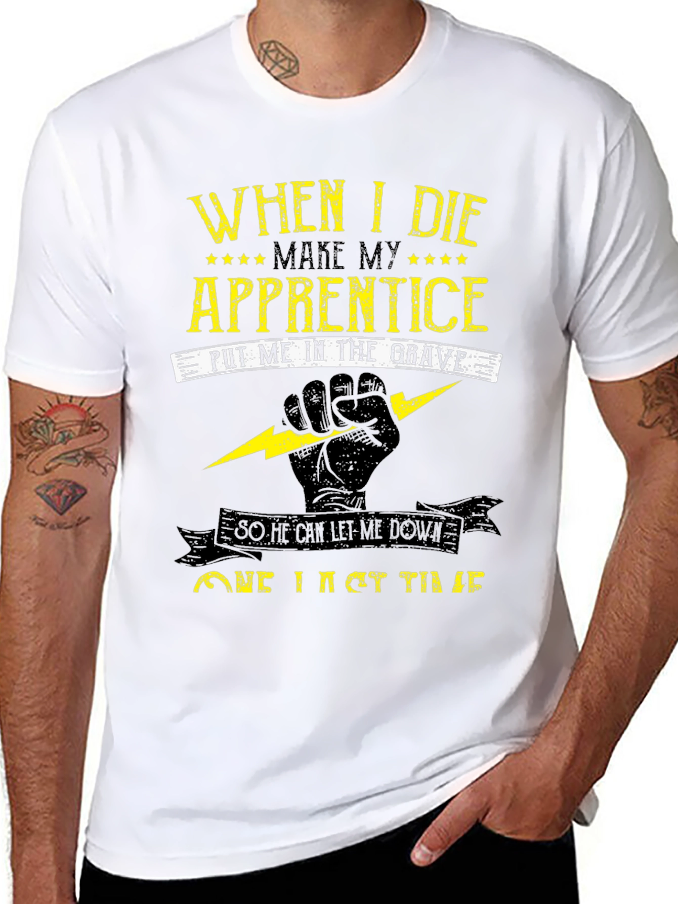 Electrician Apprentice Humor Graphic T-Shirt