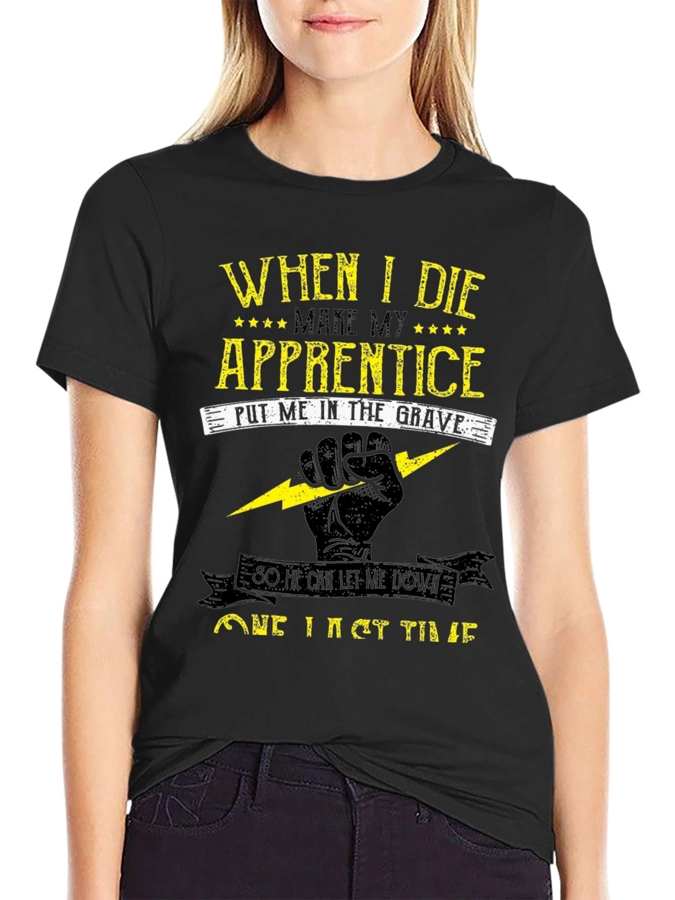 Electrician Apprentice Humor Graphic T-Shirt