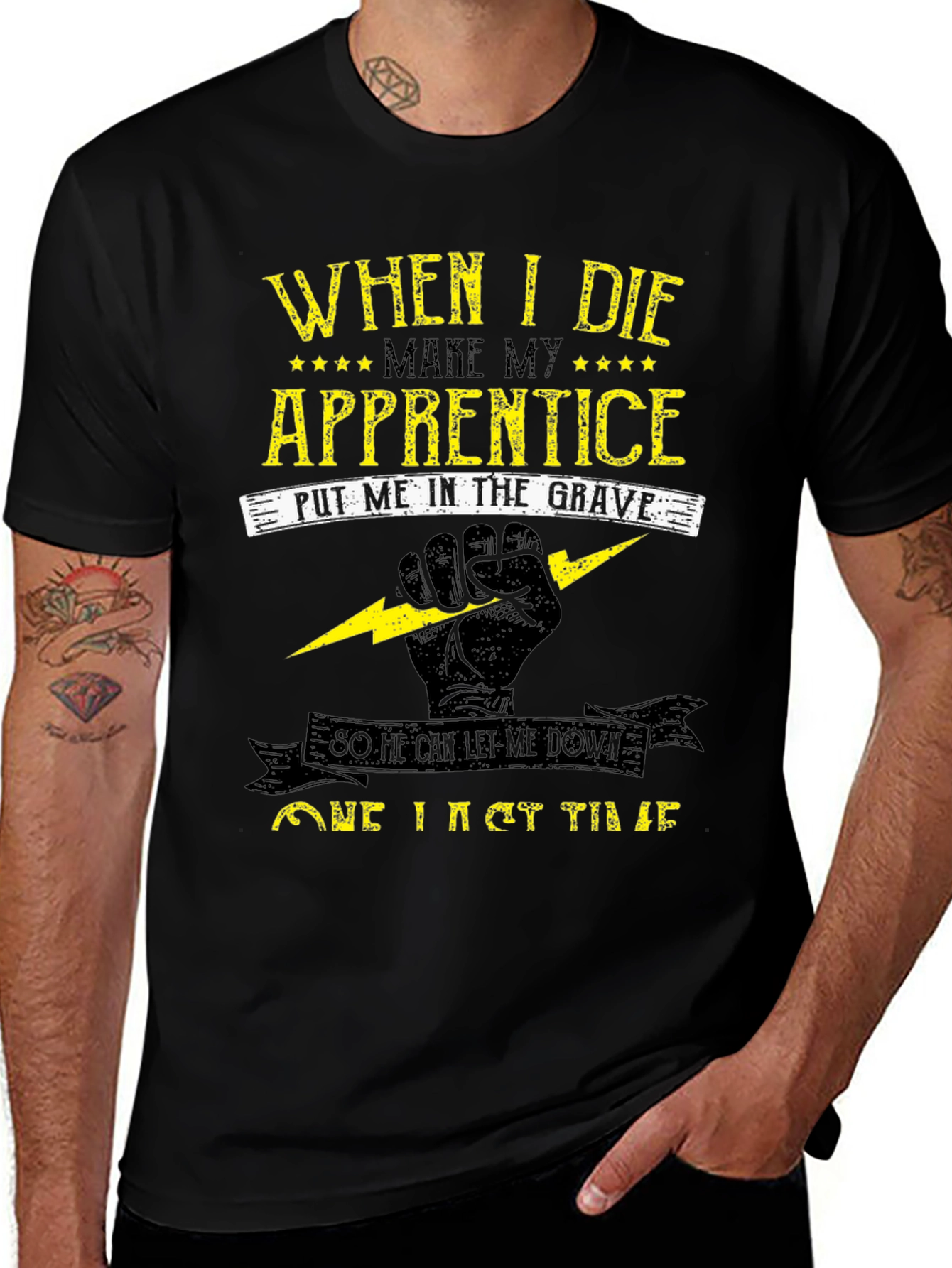 Electrician Apprentice Humor Graphic T-Shirt