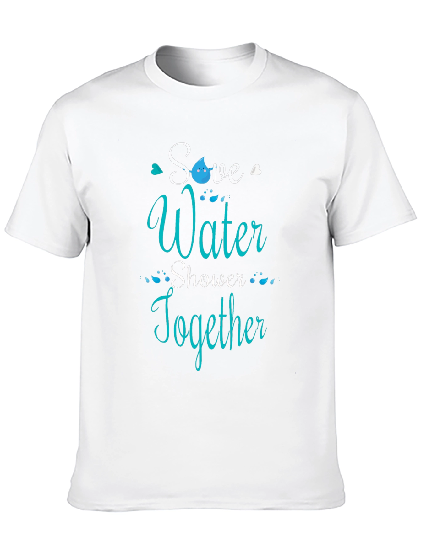 Save Water Shower Together Graphic Tee - Black