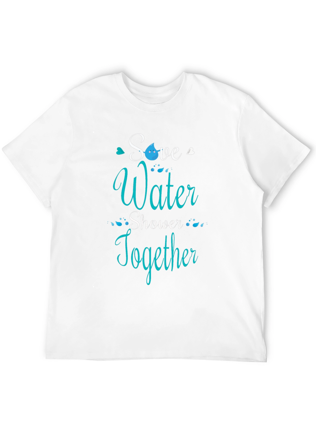 Save Water Shower Together Graphic Tee - Black
