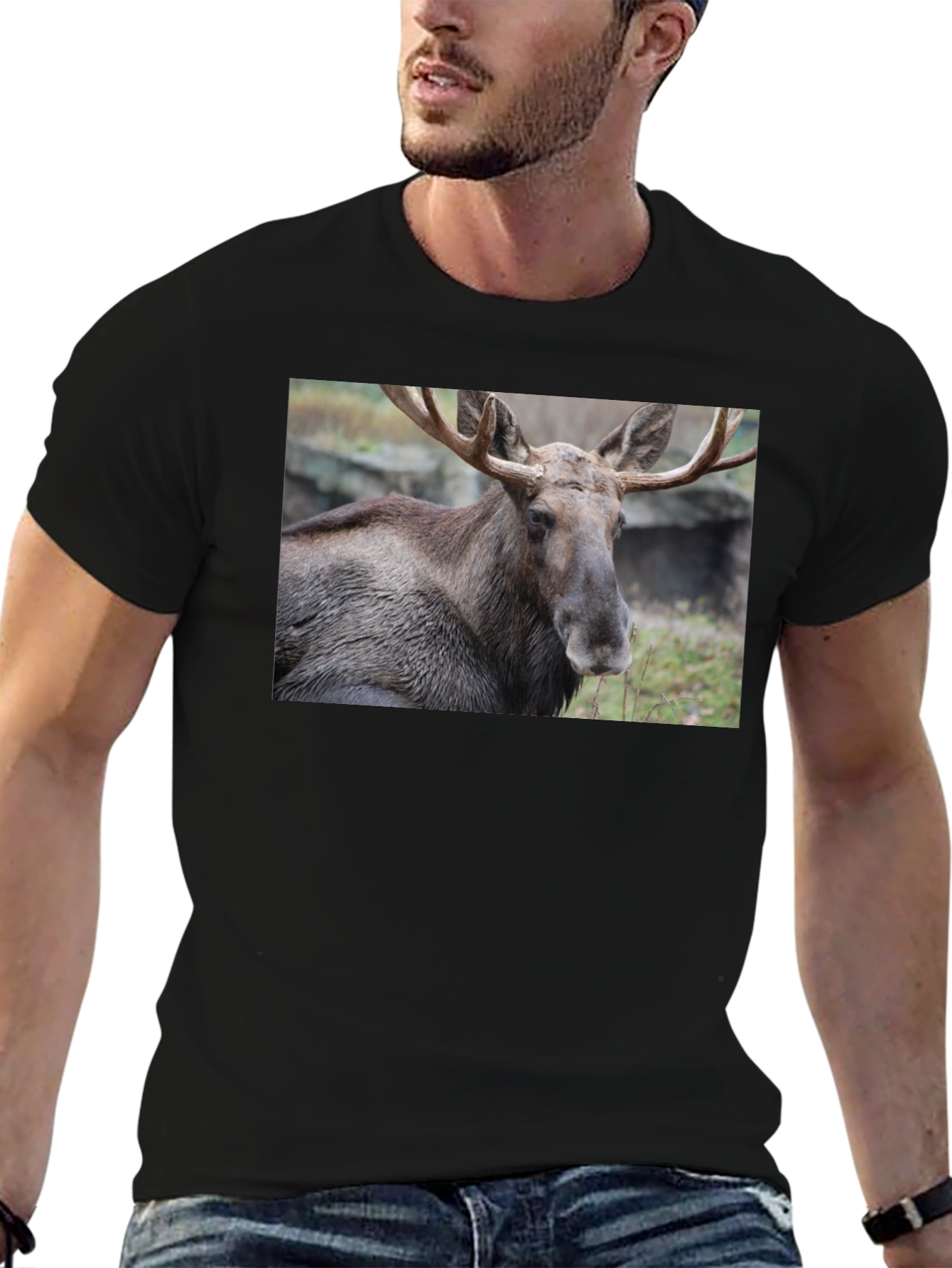 Moose Graphic T-Shirt - Wildlife Nature Tee