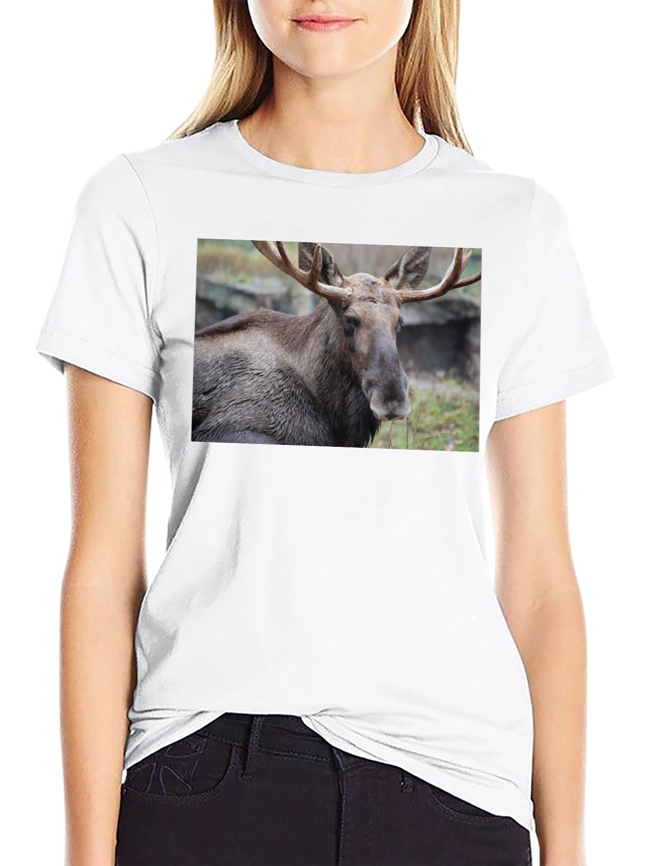 Moose Graphic T-Shirt - Wildlife Nature Tee