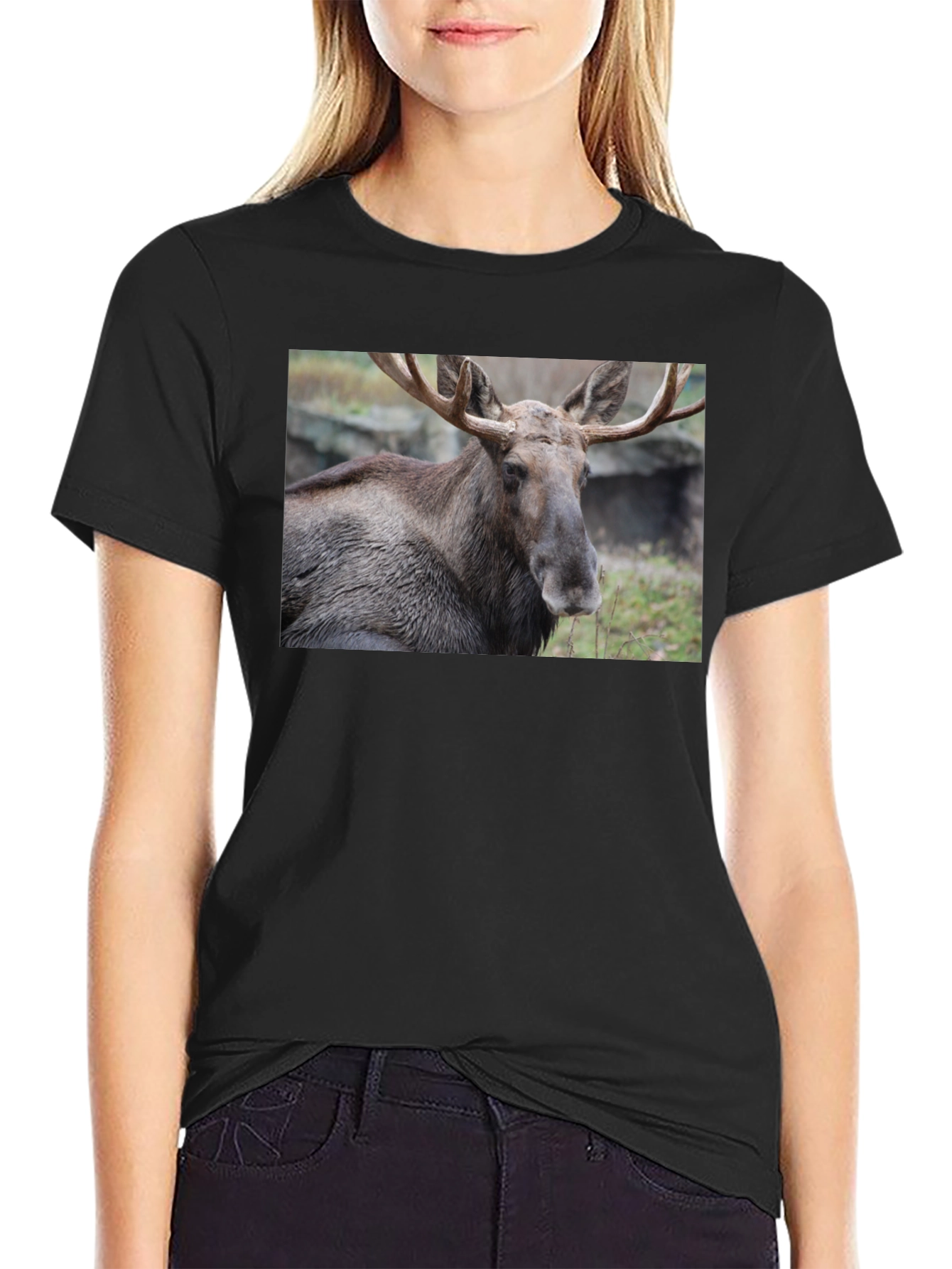 Moose Graphic T-Shirt - Wildlife Nature Tee