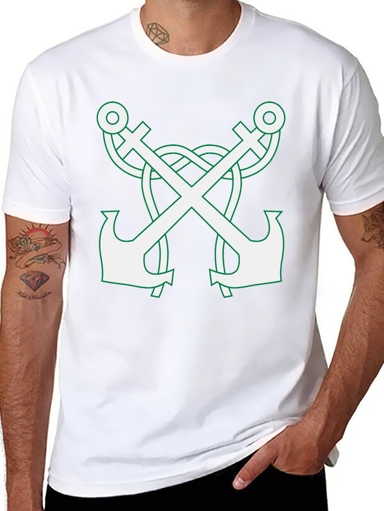 Anchor Graphic Tee - Classic Black T-Shirt