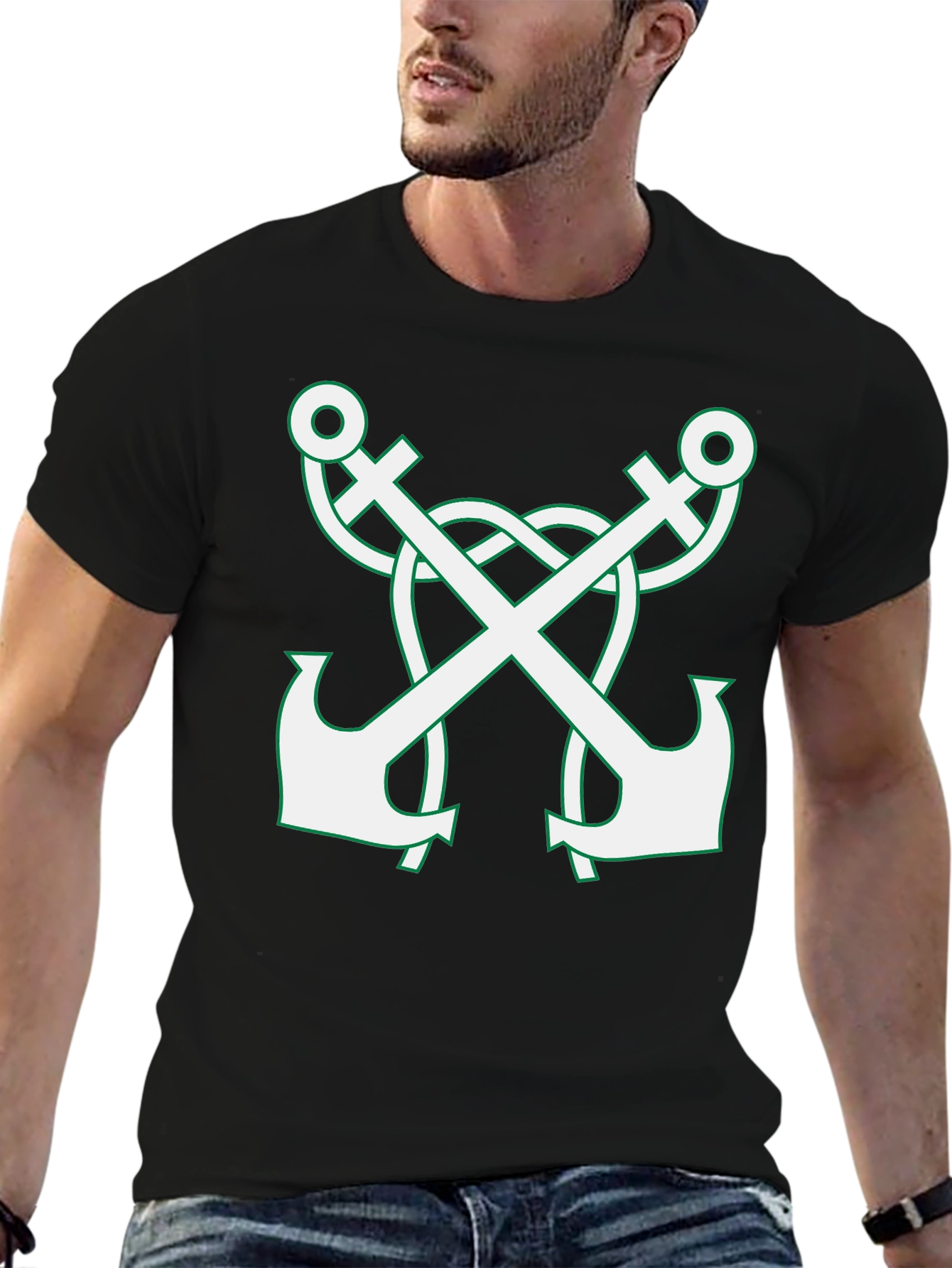 Anchor Graphic Tee - Classic Black T-Shirt