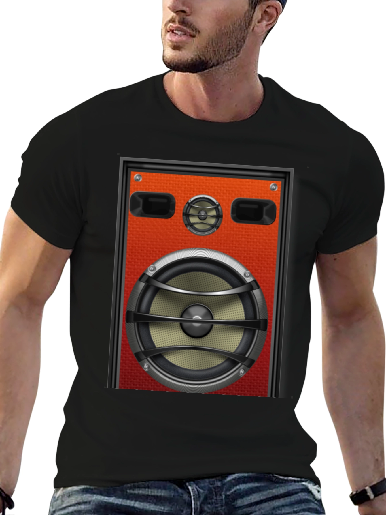 Speaker Graphic T-Shirt - Bold Audio Style