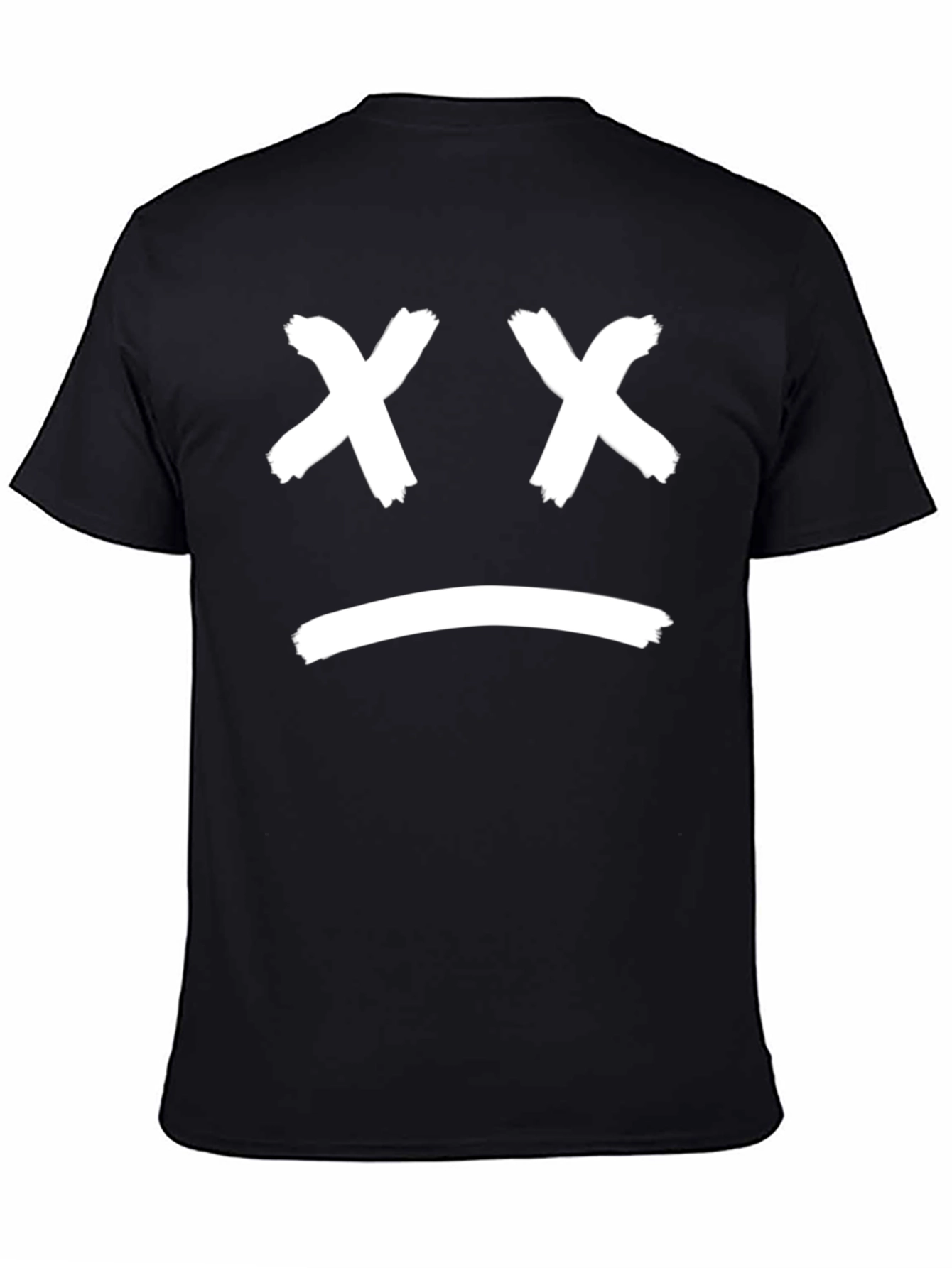 Sad Face Graphic Tee - Unisex Cotton T-Shirt