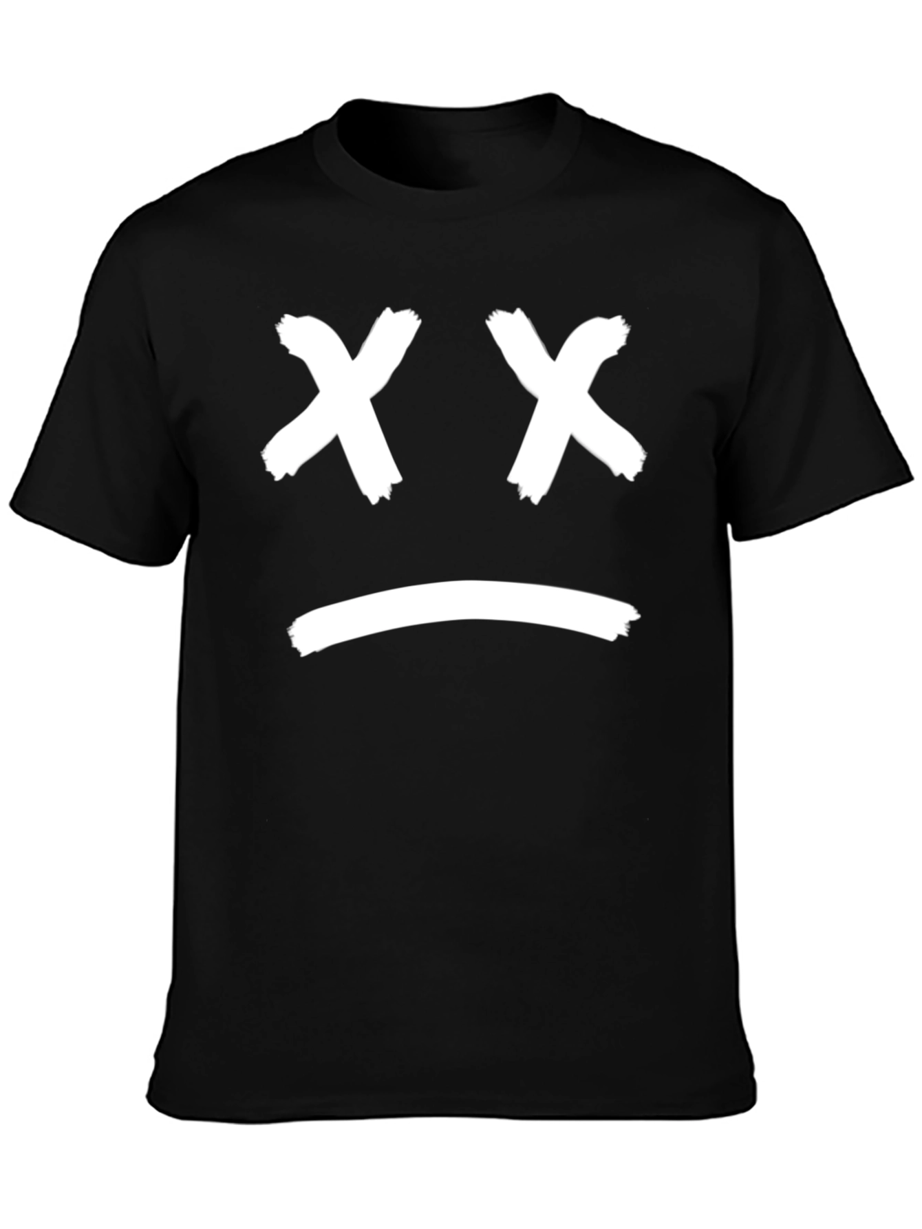 Sad Face Graphic Tee - Unisex Cotton T-Shirt