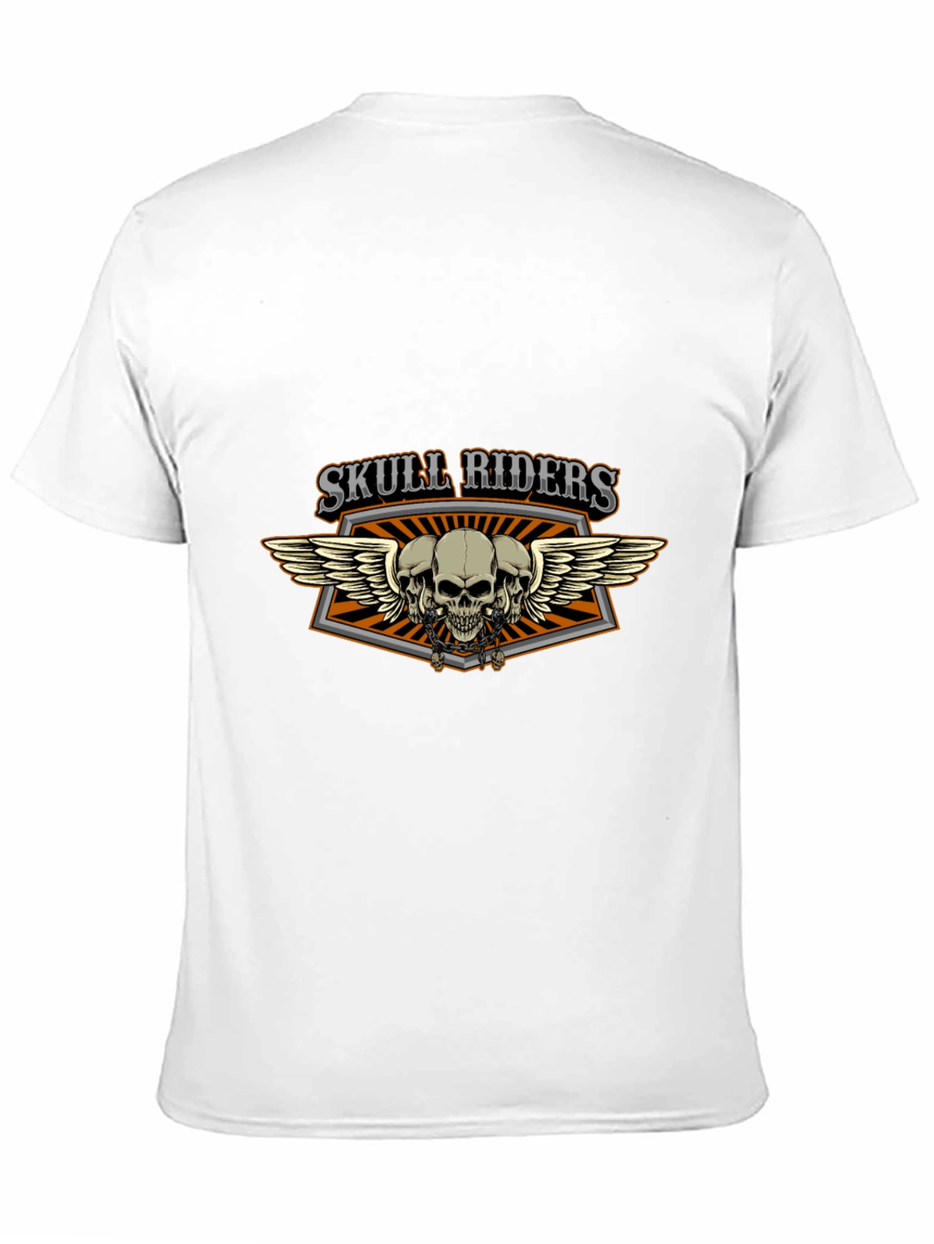 Skull Riders Graphic Print Black T-Shirt
