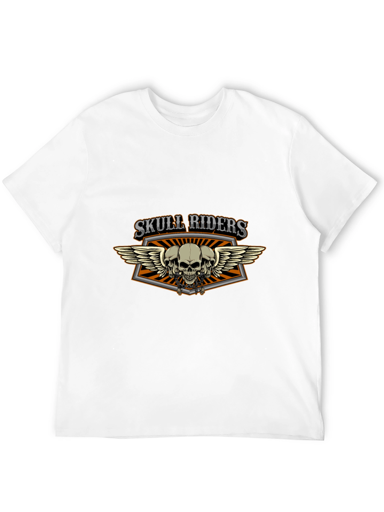 Skull Riders Graphic Print Black T-Shirt