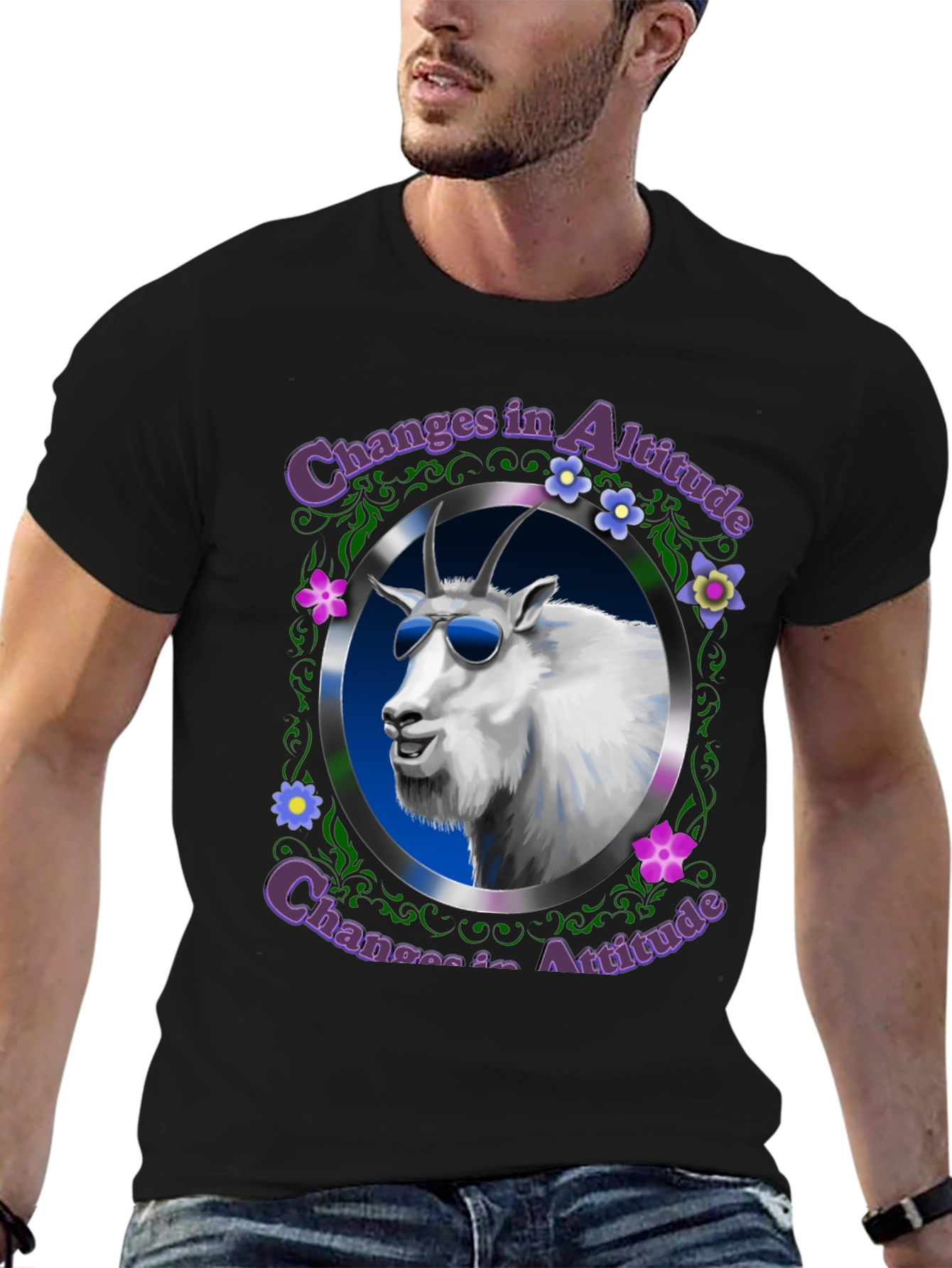 Changes in Altitude T-Shirt: Cool Goat Design