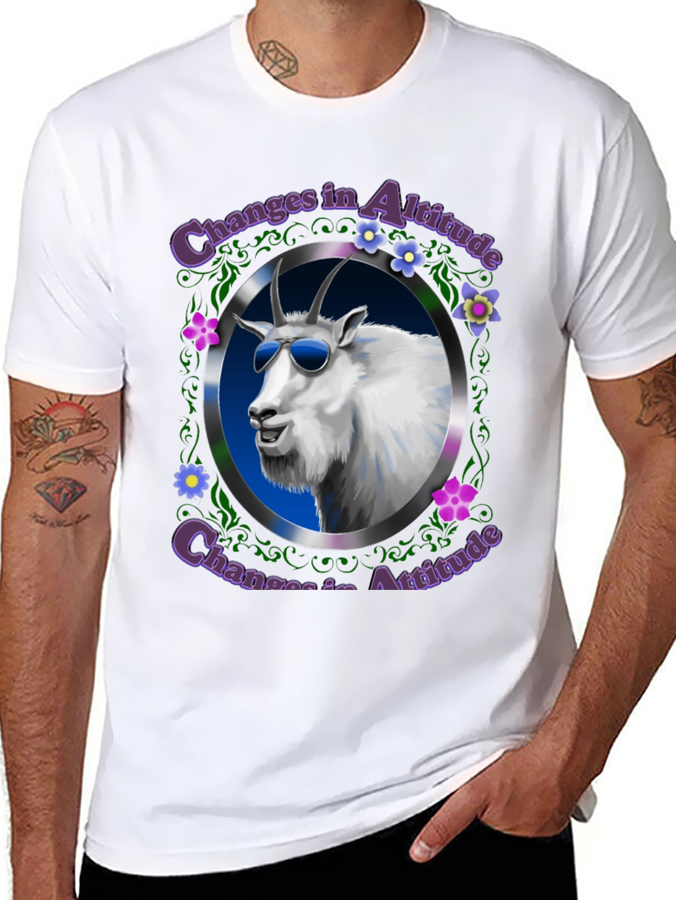 Changes in Altitude T-Shirt: Cool Goat Design