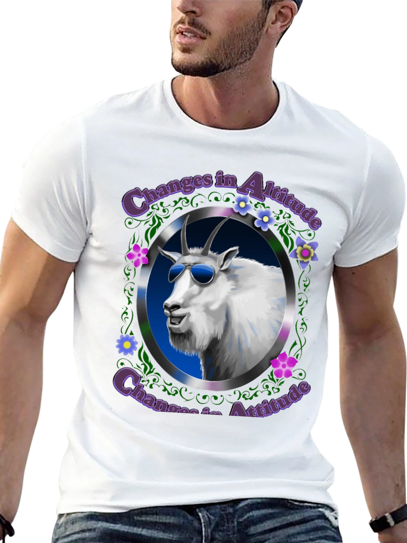 Changes in Altitude T-Shirt: Cool Goat Design