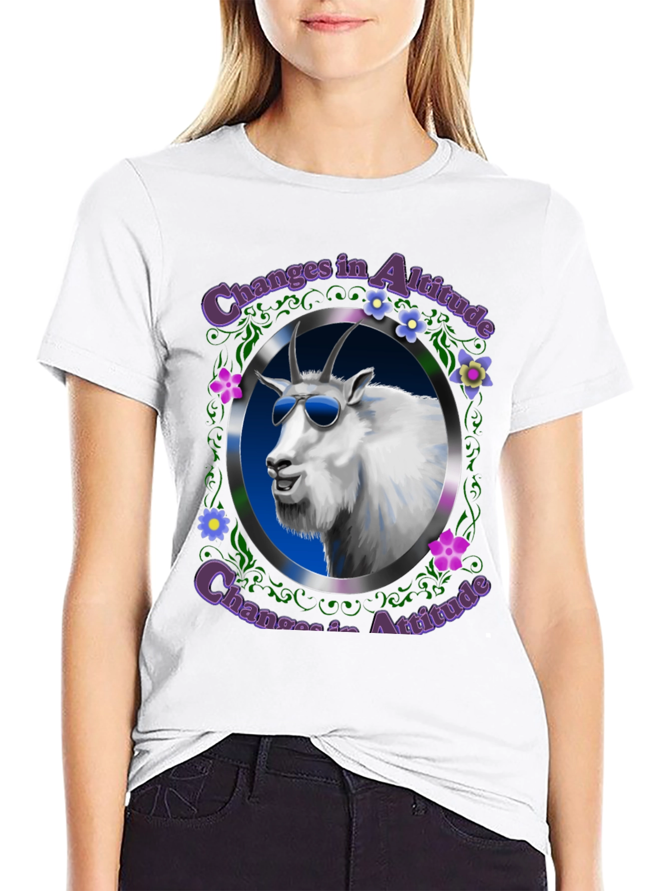 Changes in Altitude T-Shirt: Cool Goat Design