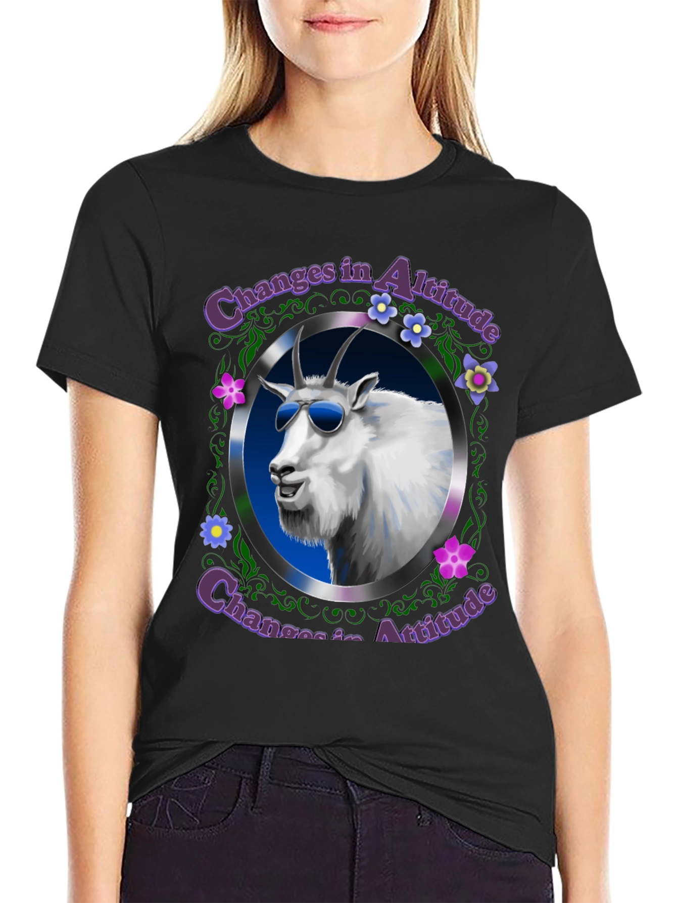 Changes in Altitude T-Shirt: Cool Goat Design