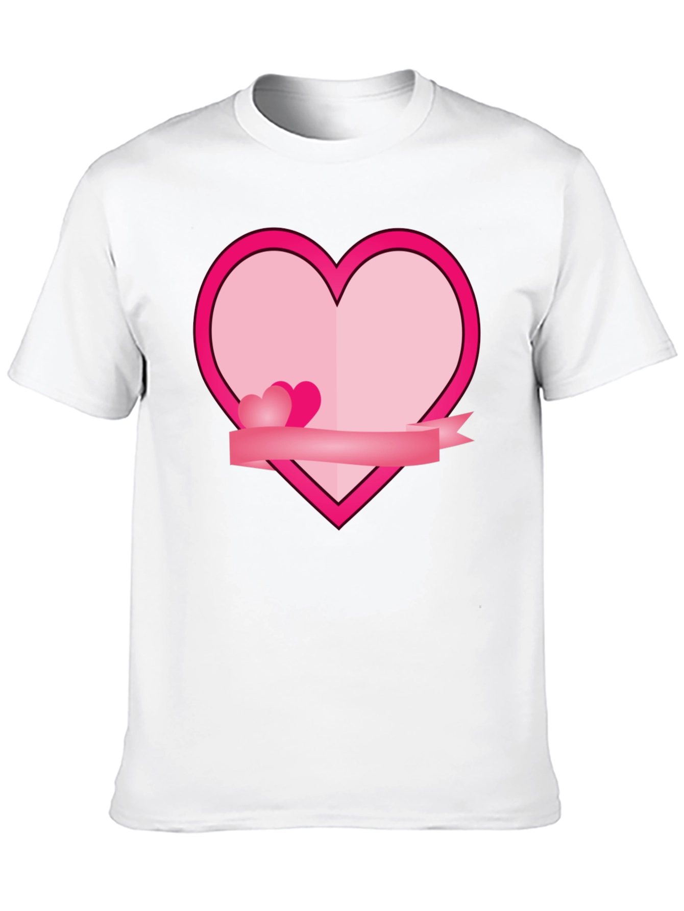 Heart Graphic Black T-Shirt - Love & Romance