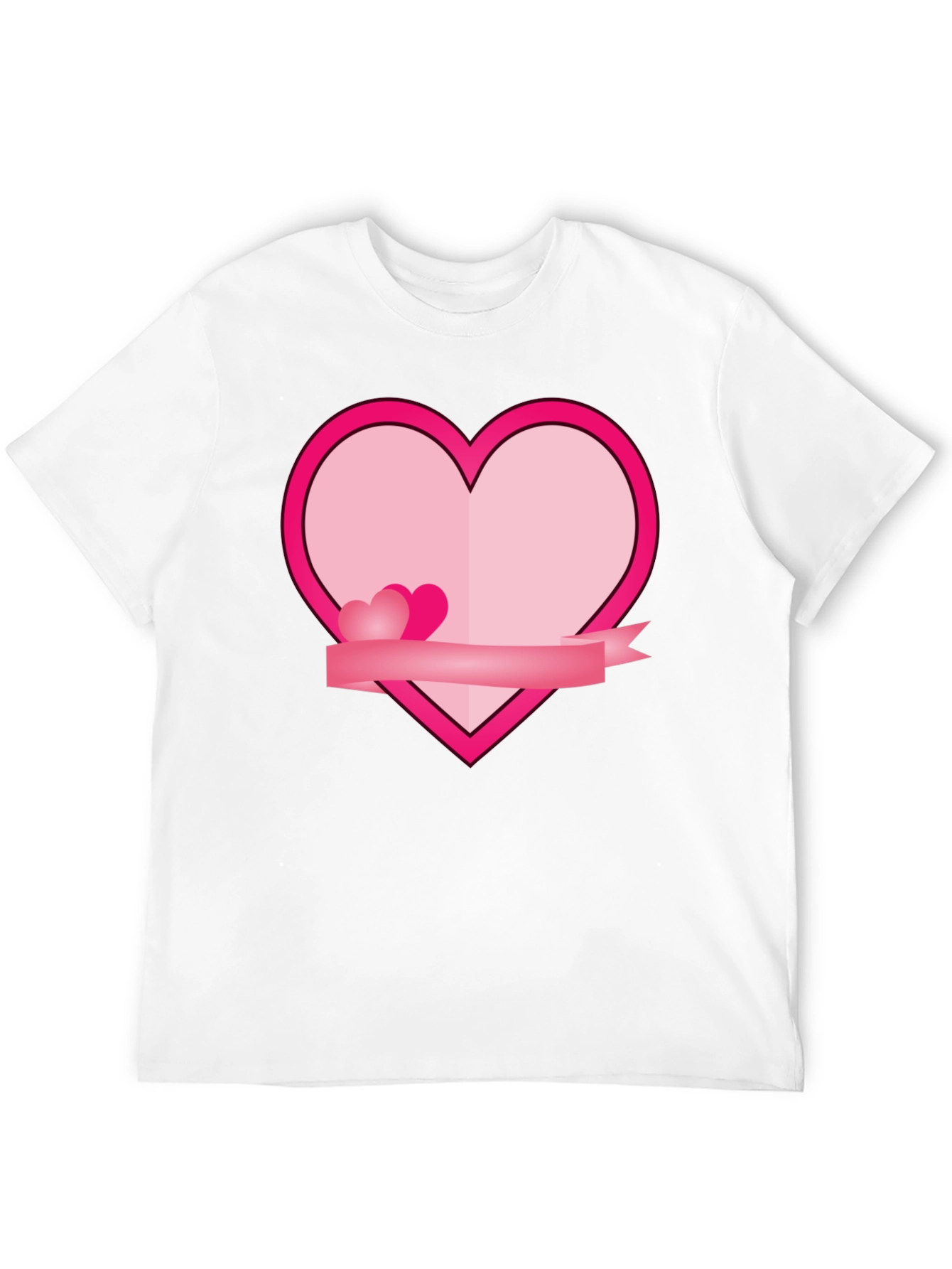 Heart Graphic Black T-Shirt - Love & Romance